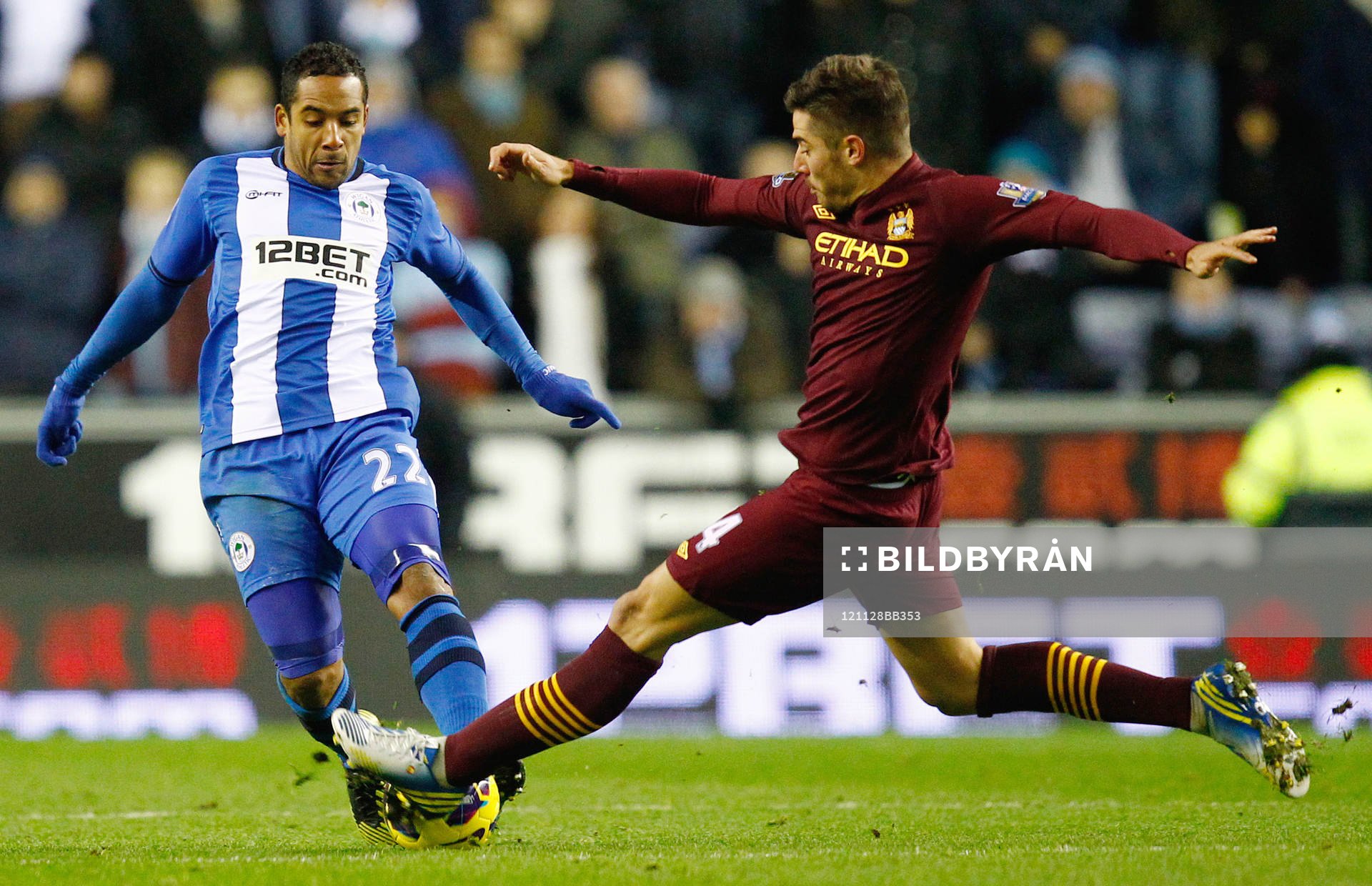 Football - Wigan Athletic v Manchester City - Barclays