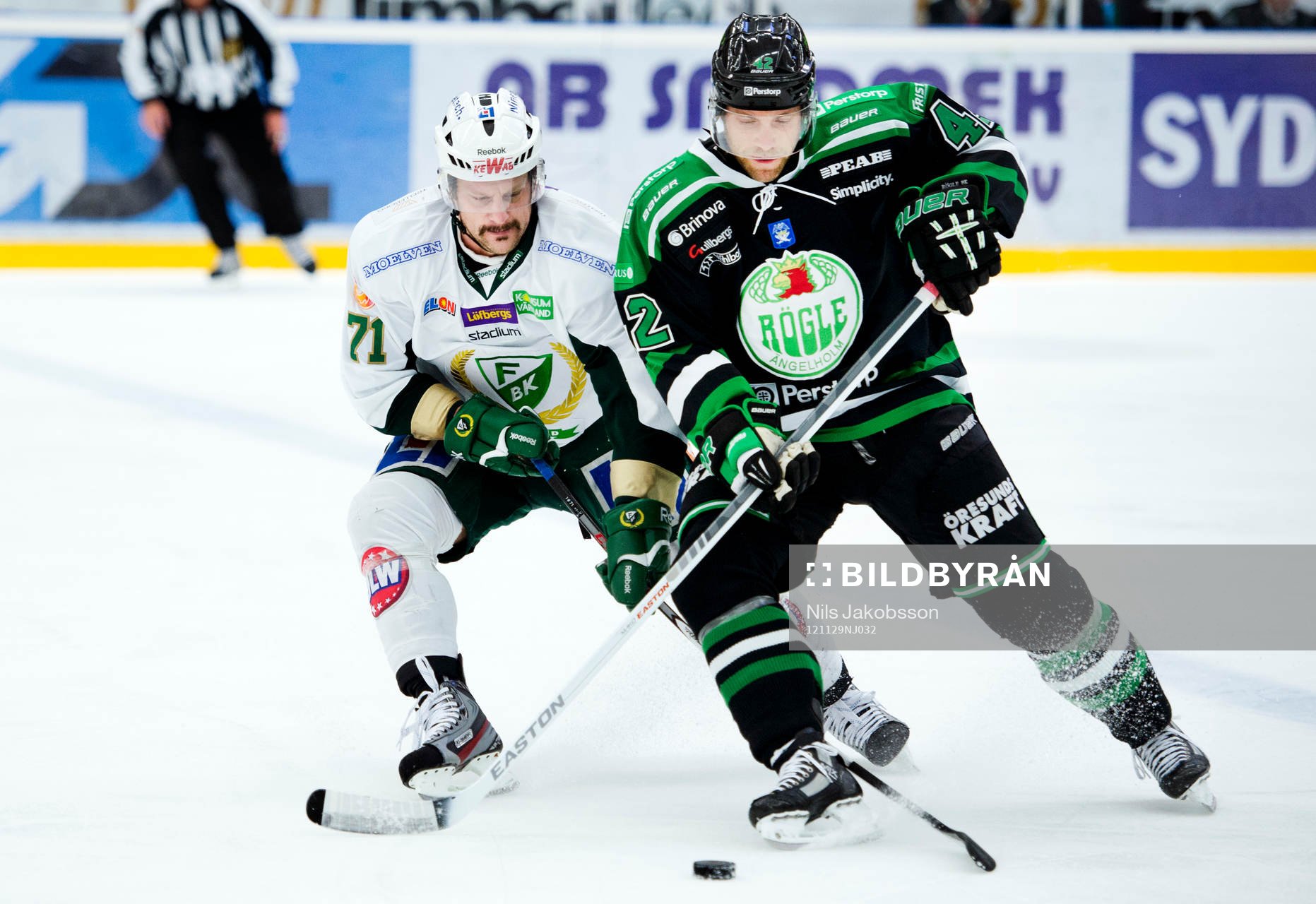 Christian Berglund, Färjestad, Tom Preissing, Rögle