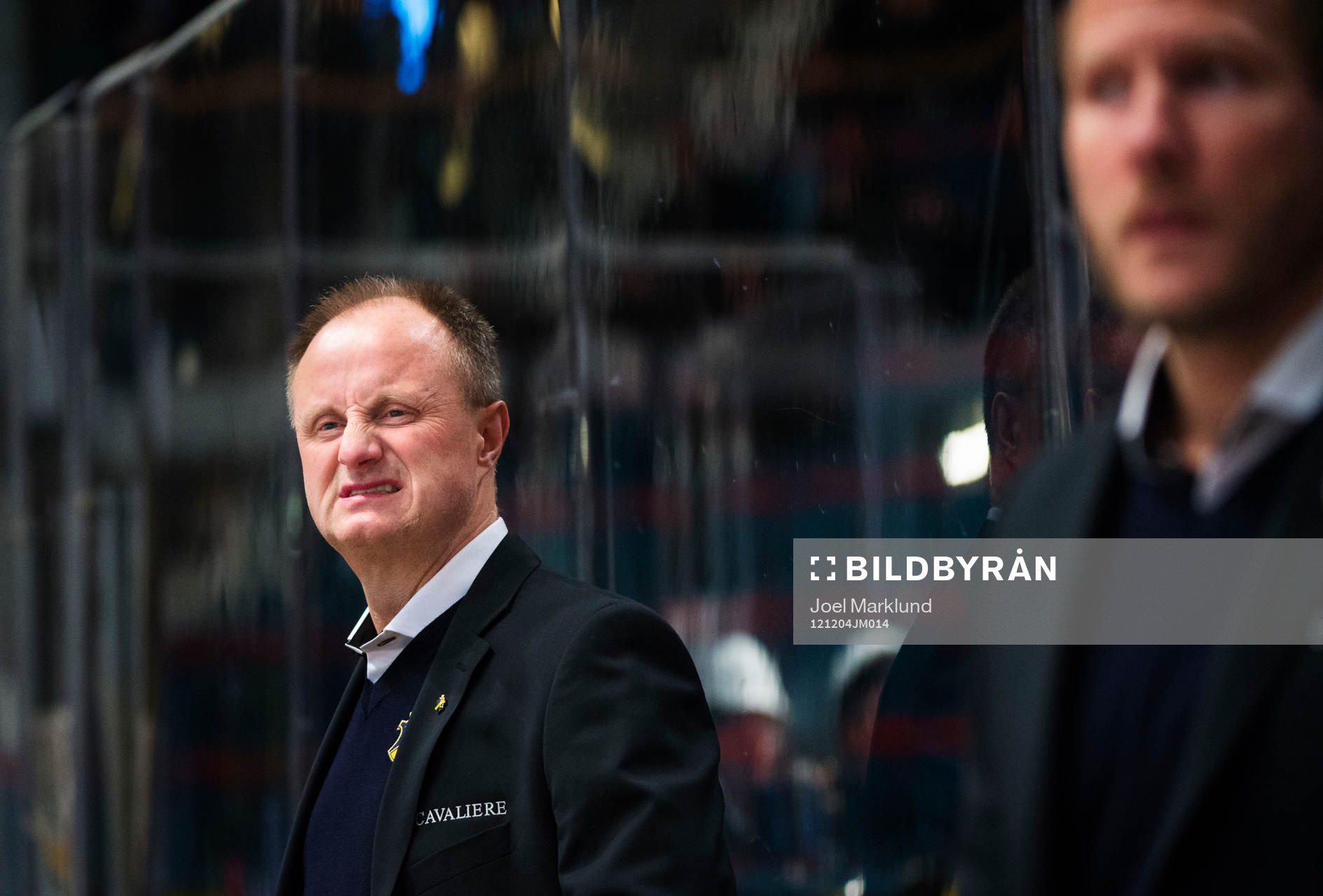Anders Eldebrink, tränare AIK, grimaserar