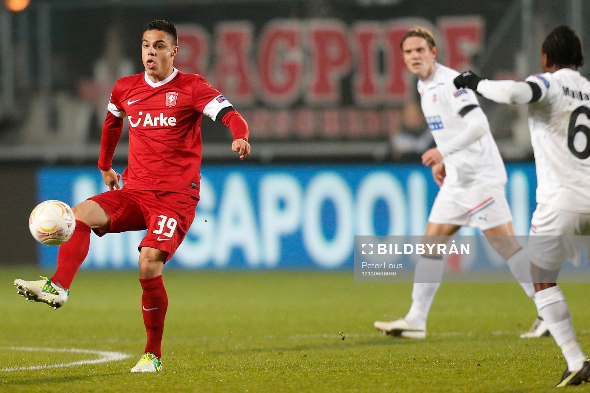 Fotboll, Europa League, Twente v Helsingborg Joey Pelupessy