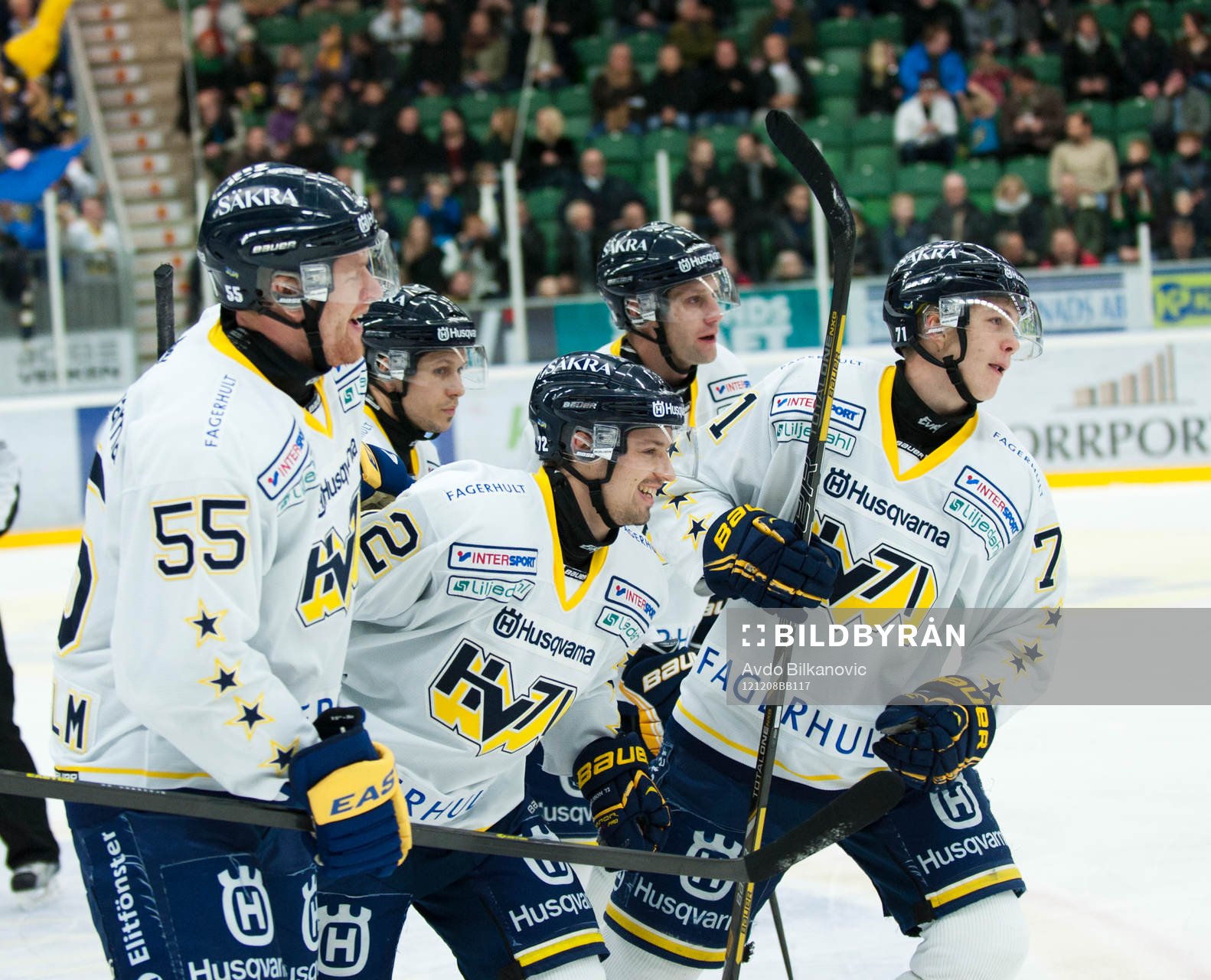 David Petrasek, Daniel Fernholm, William Karlsson, jubel