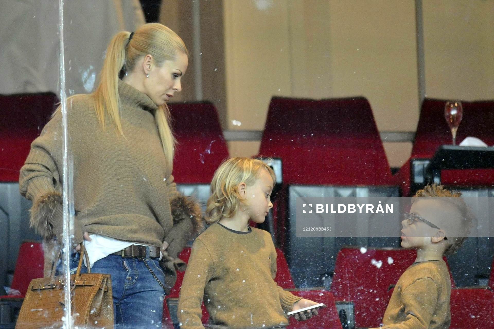 HELENA SEGER avec ses enfants - femme DE ZLATAN IBRAHIMOVIC