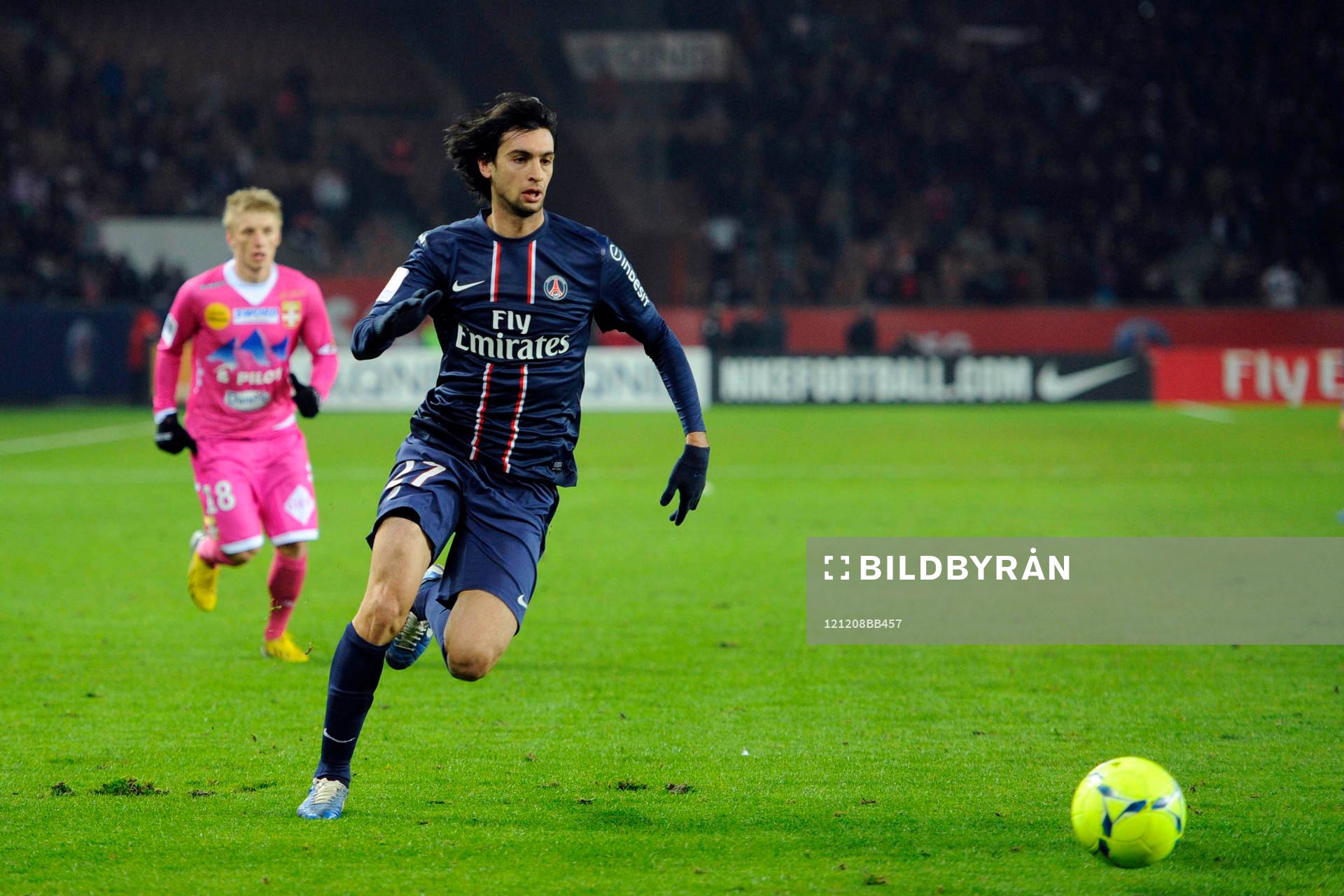 Javier PASTORE - 08.12.2012 - PSG /Evian Thonon - 16e