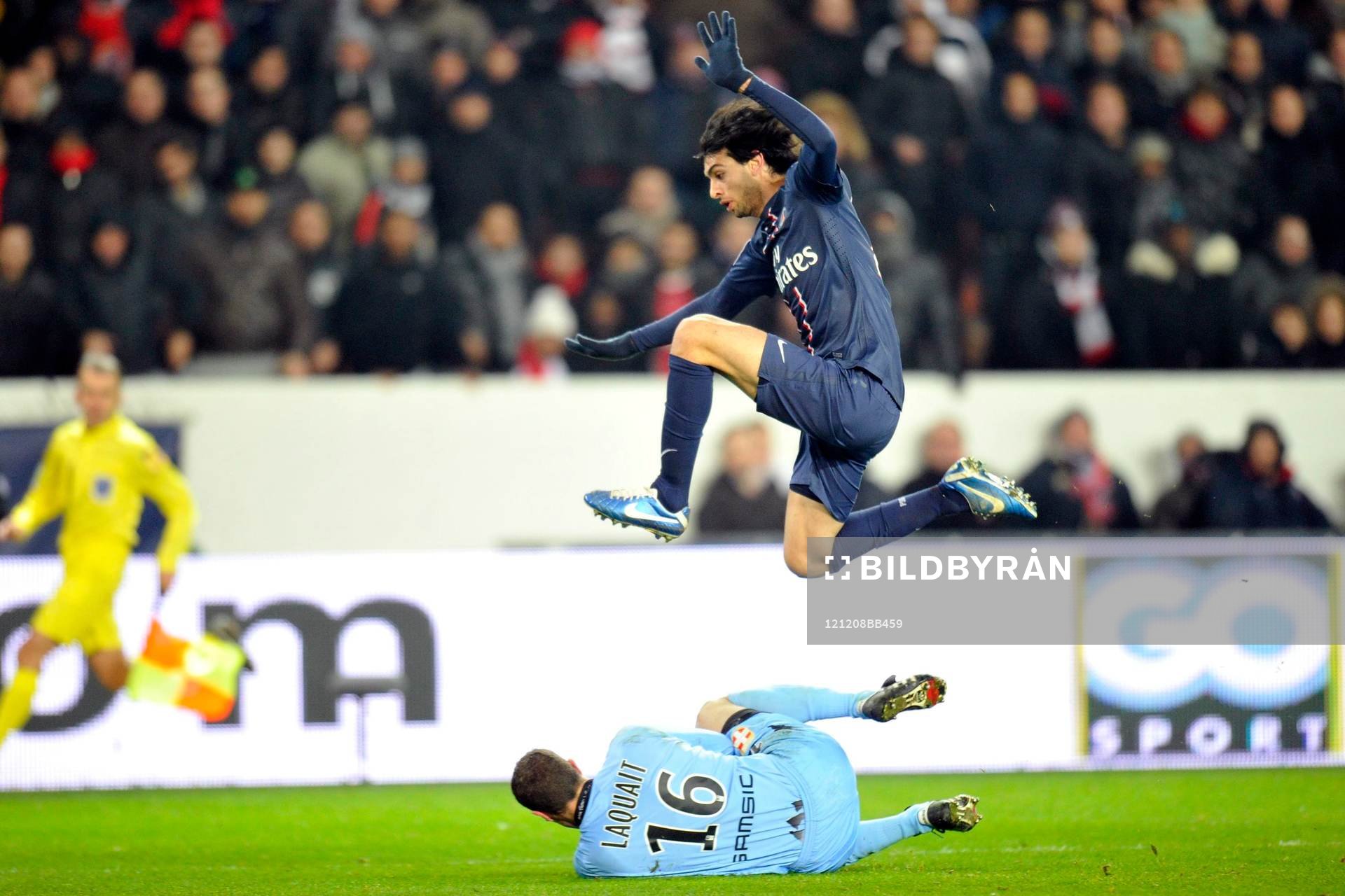 Javier PASTORE / Bertrand LAQUAIT - 08.12.2012 - PSG /Evian