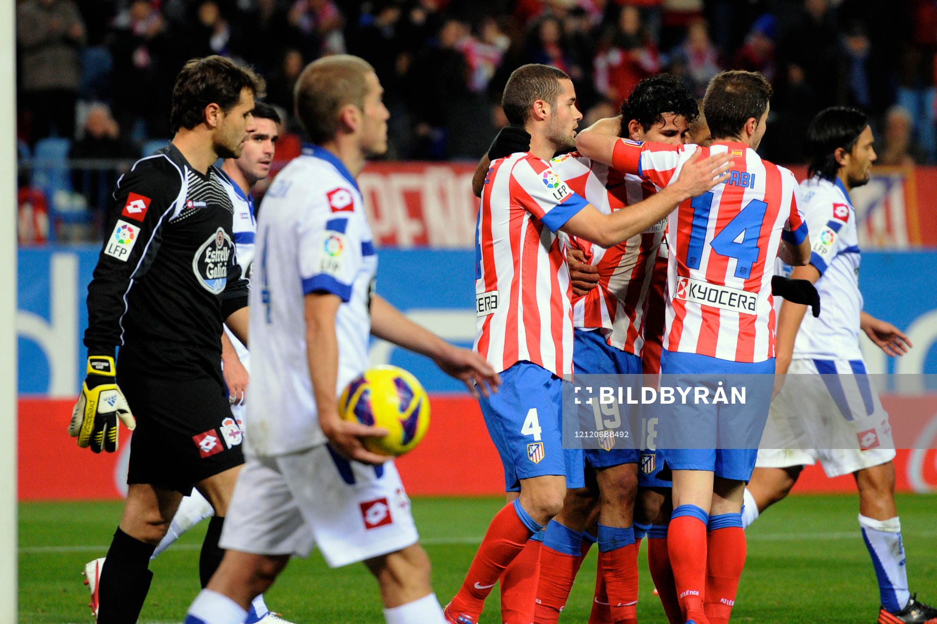 Diego Costa of Club Atletico de Madrid celebrates