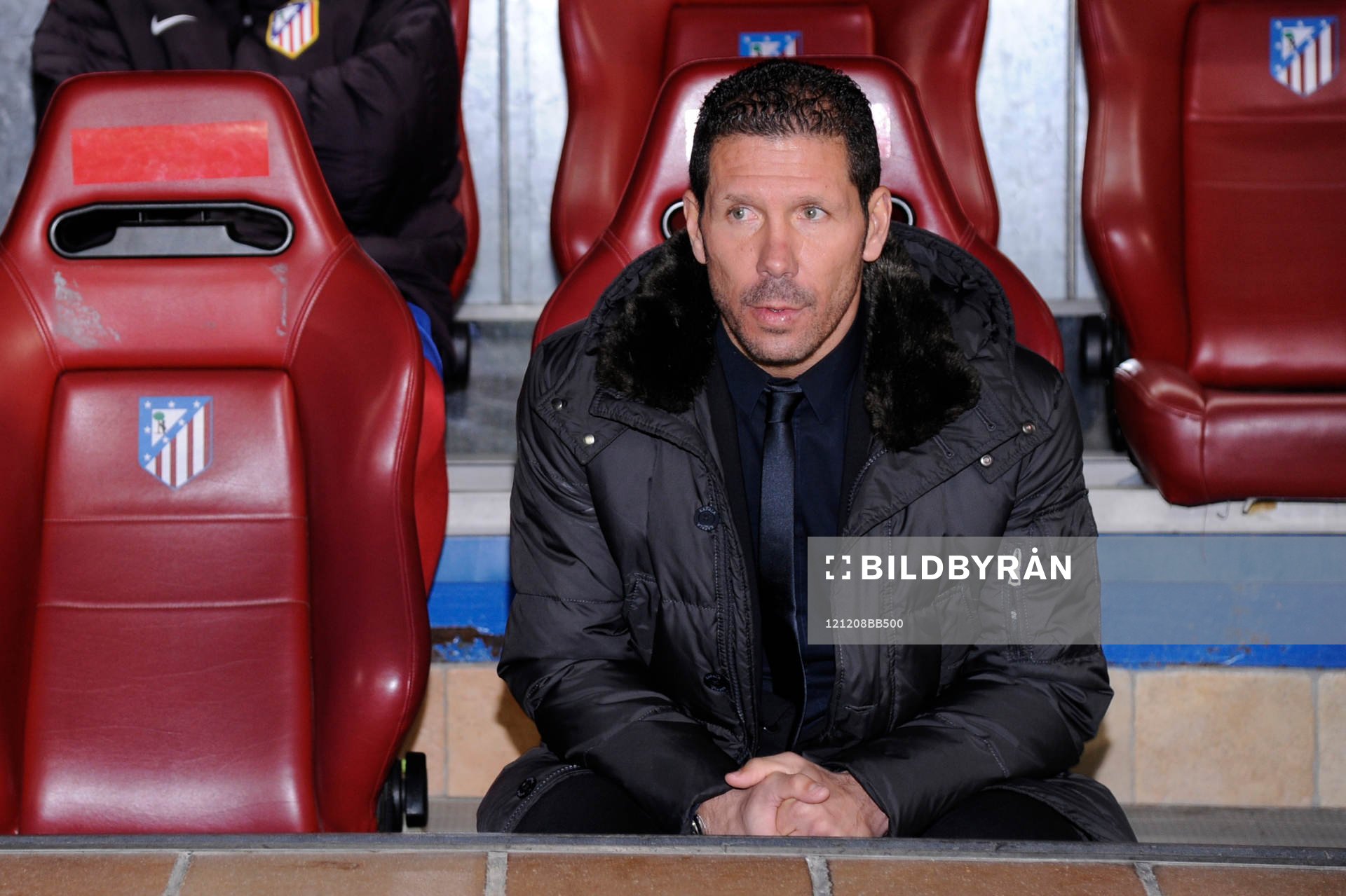 Coach Diego Pablo Simeone, of Club Atletico de Madrid