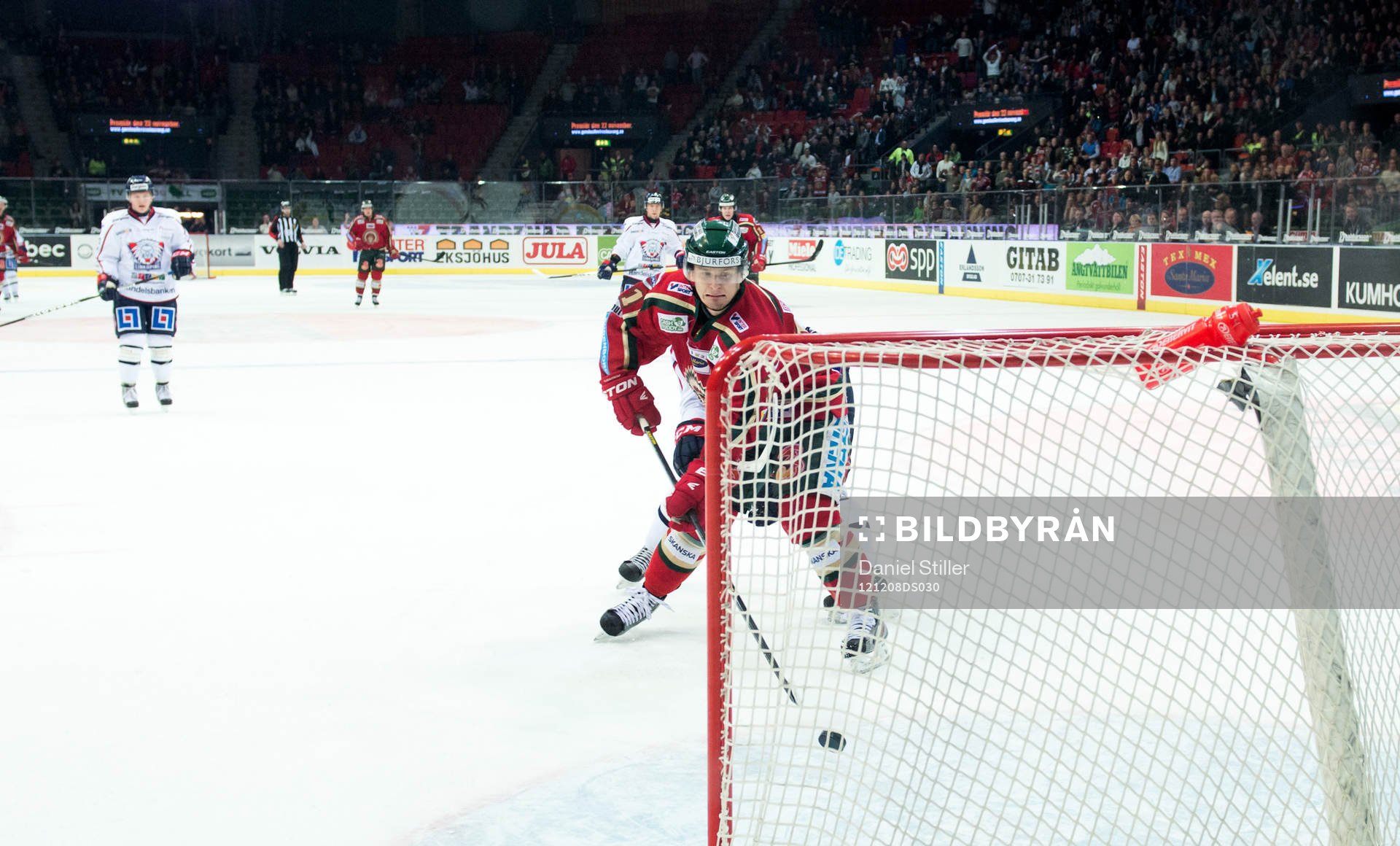 Nicklas Lasu, Frölunda, gör 3-1 i tom bur