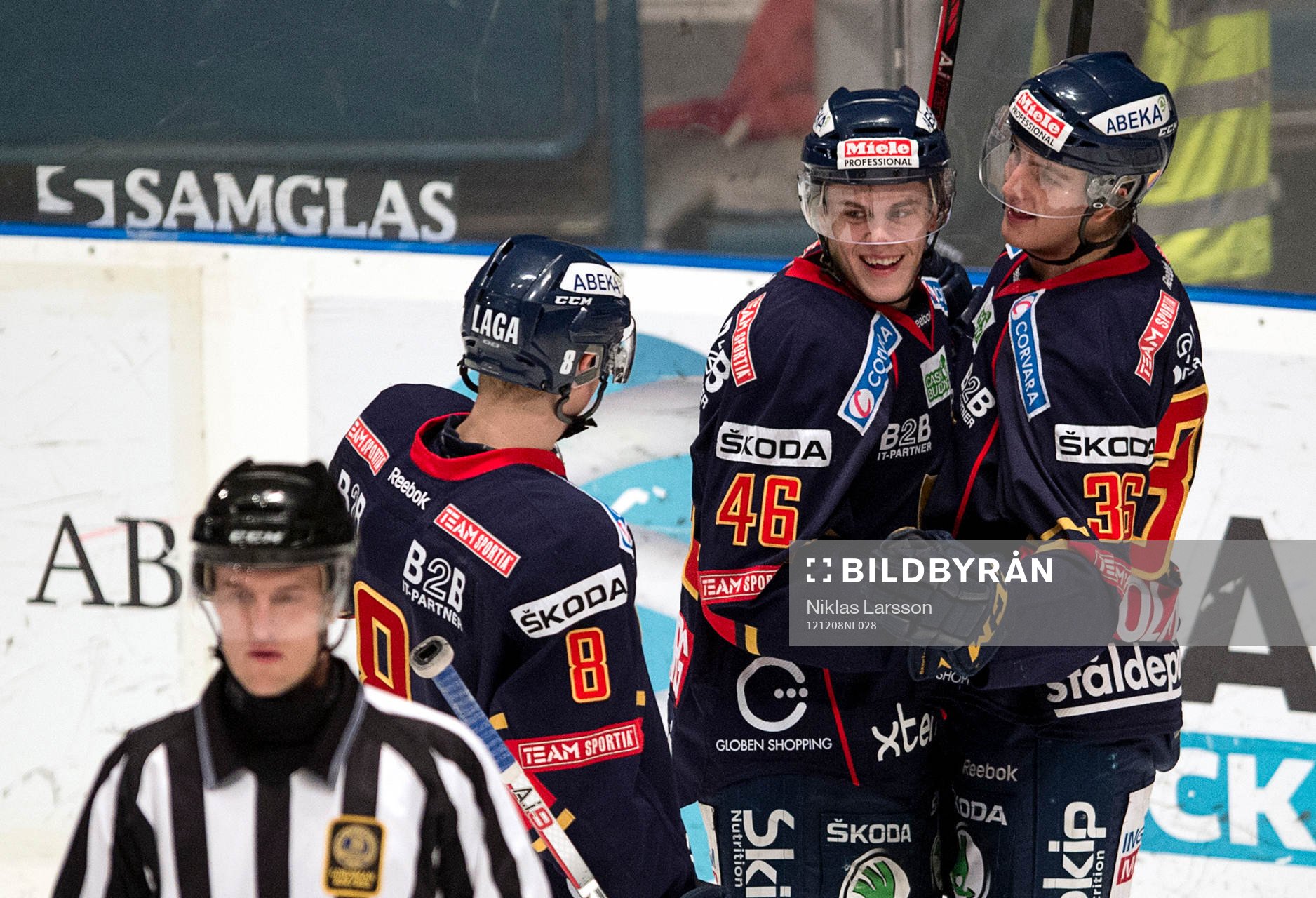 Målskyttarna Pontus Åberg och Philip Holm, Djurgården
