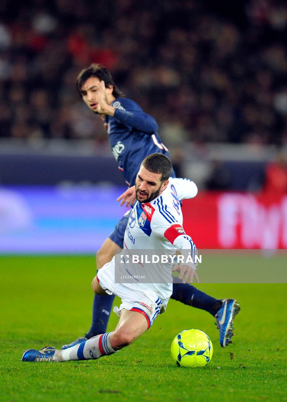 Javier PASTORE / Lisandro LOPEZ - 16.12.2012 - PSG / Lyon -