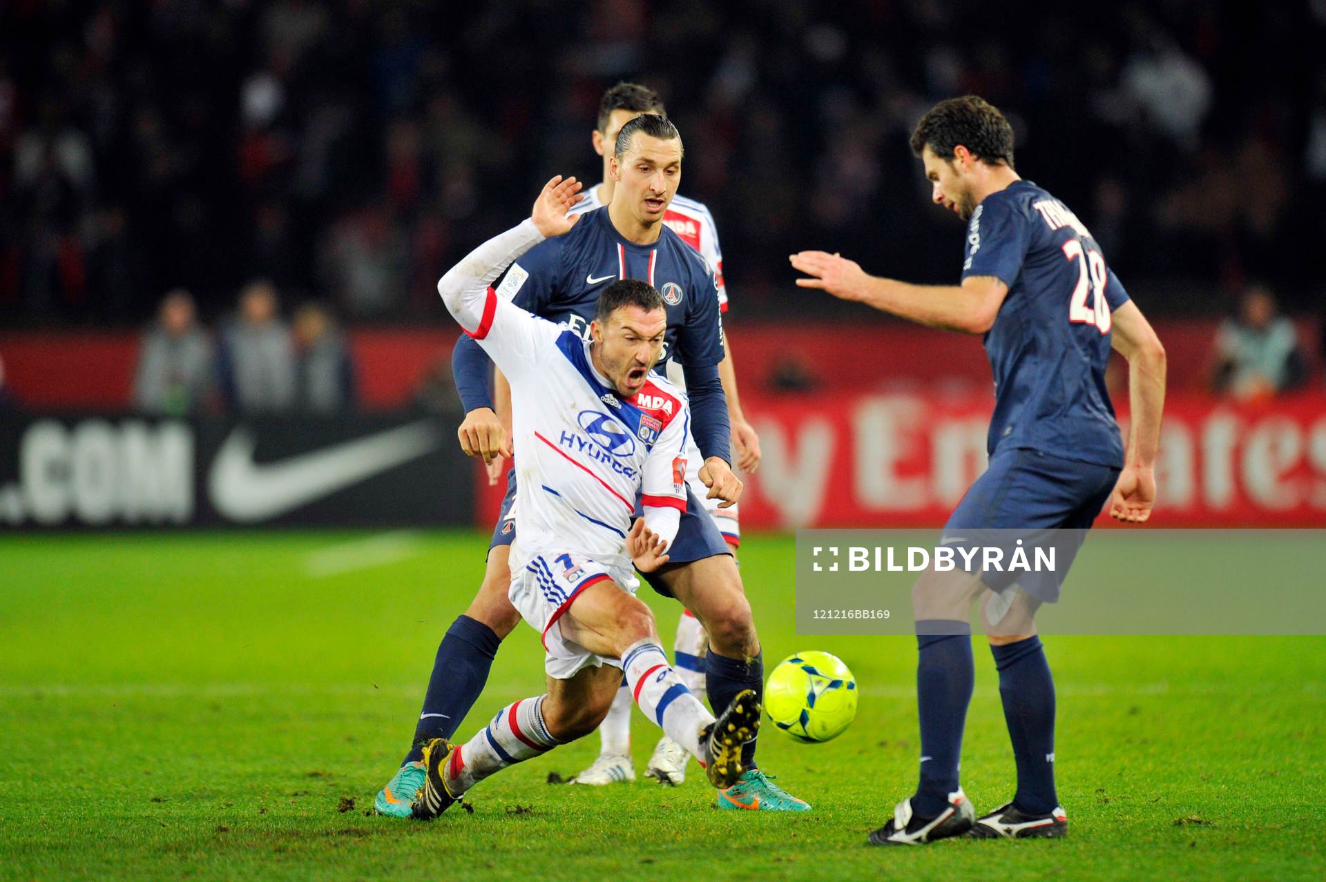 Zlatan IBRAHIMOVIC / Steed MALBRANQUE / Thiago MOTTA -