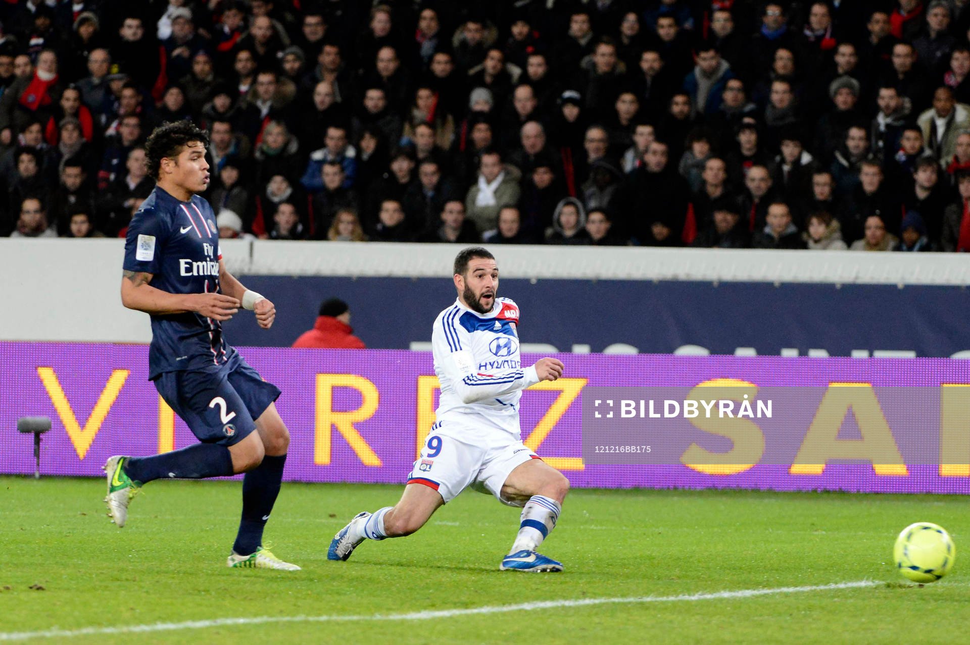 Thiago SILVA / Lisandro LOPEZ - 16.12.2012 - PSG / Lyon -