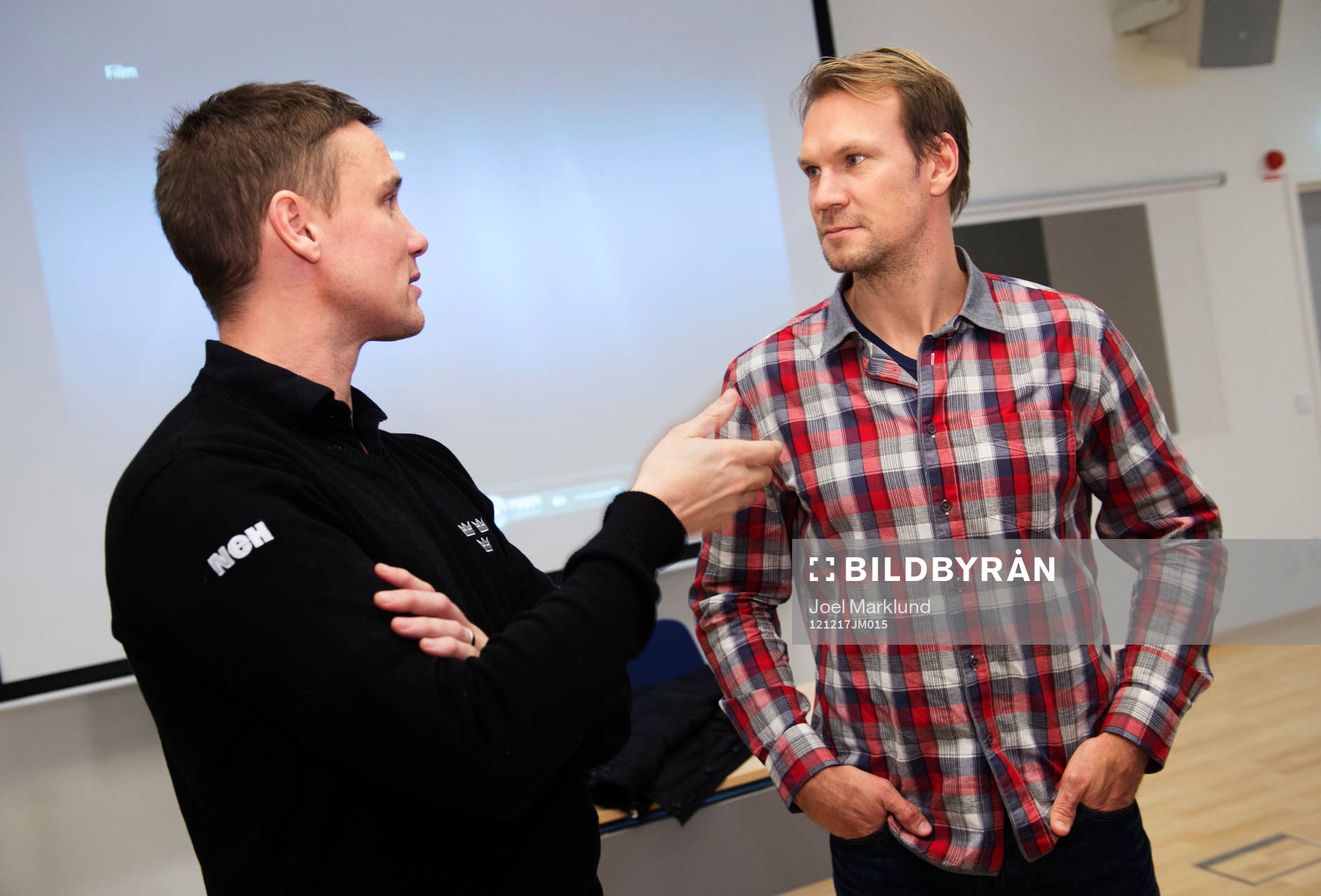 Nicklas Lidström överraskar Sveriges JVM-lag med en visit