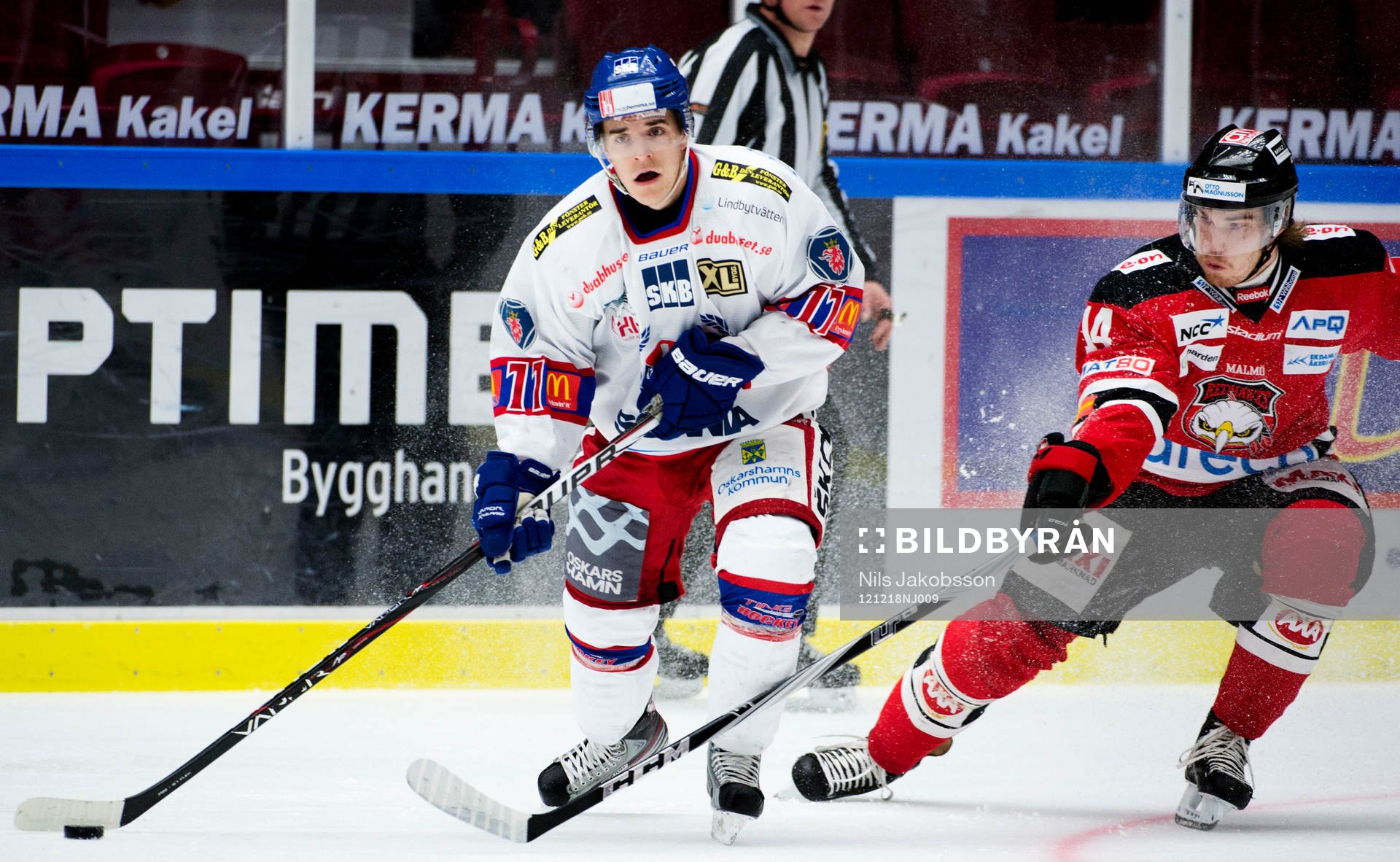 Victor Löfstedt, Oskarshamn, Stefan Lassen, Malmö Redhawks