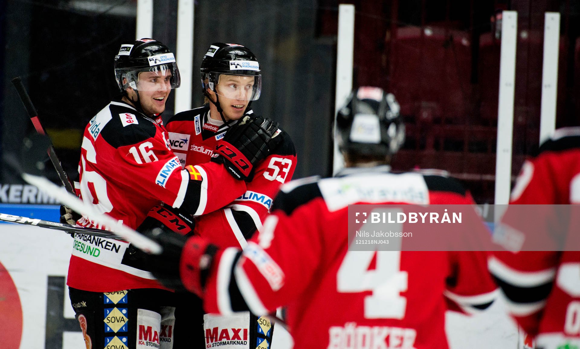 Magnus Häggström, Lukas Eriksson, Malmö Redhawks, jublar