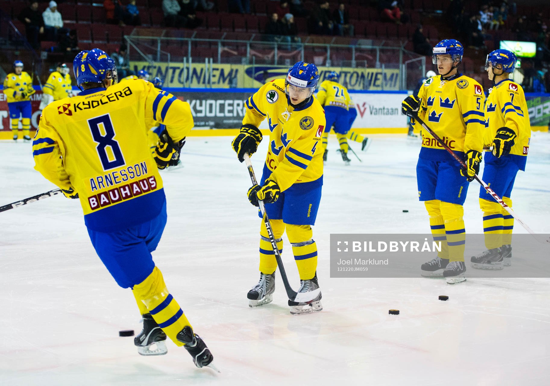 Linus Arnesson, Christian Djoos, Rasmus Bengtsson och Tom