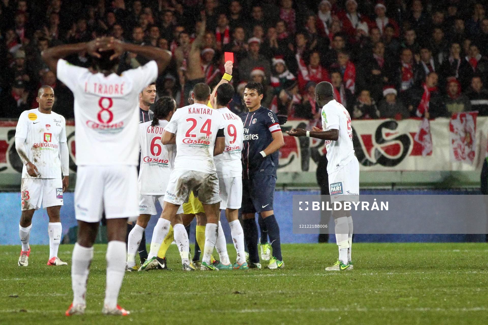 Carton Rouge Abdoulwhaid SISSOKO - 21.12.2012 - Brest / PSG