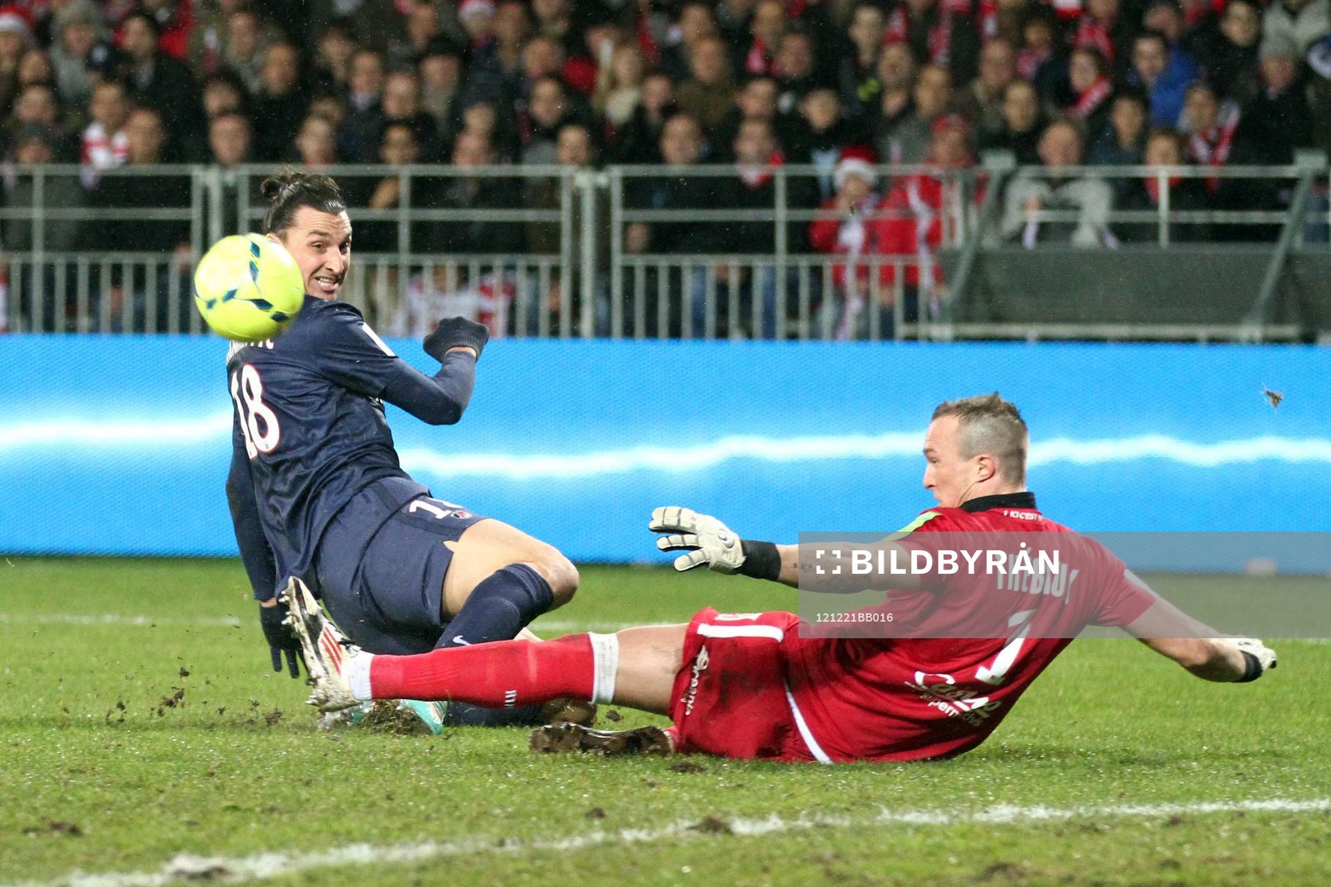 Zlatan IBRAHIMOVIC / Alexis THEBAUX - 21.12.2012 - Brest /