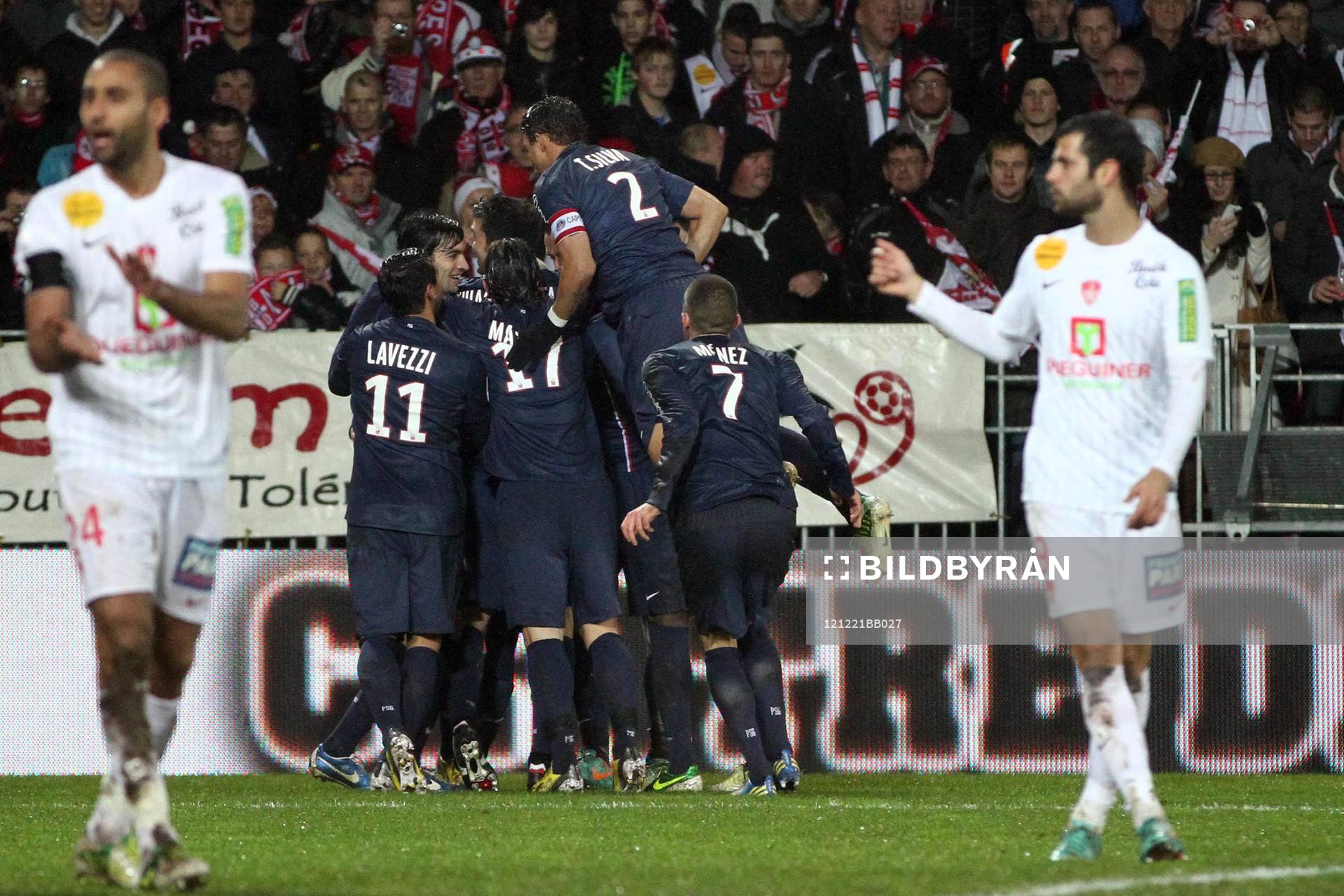 Joie PSG - 21.12.2012 - Brest / PSG - 19eme journee de