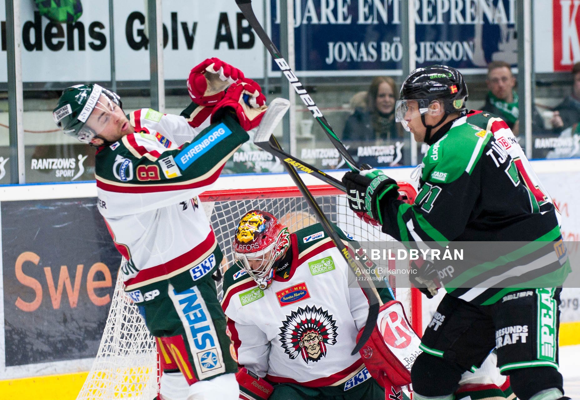 Fredrik Eriksson,  Frölunda, Mathias Thärnqvist, Rögle