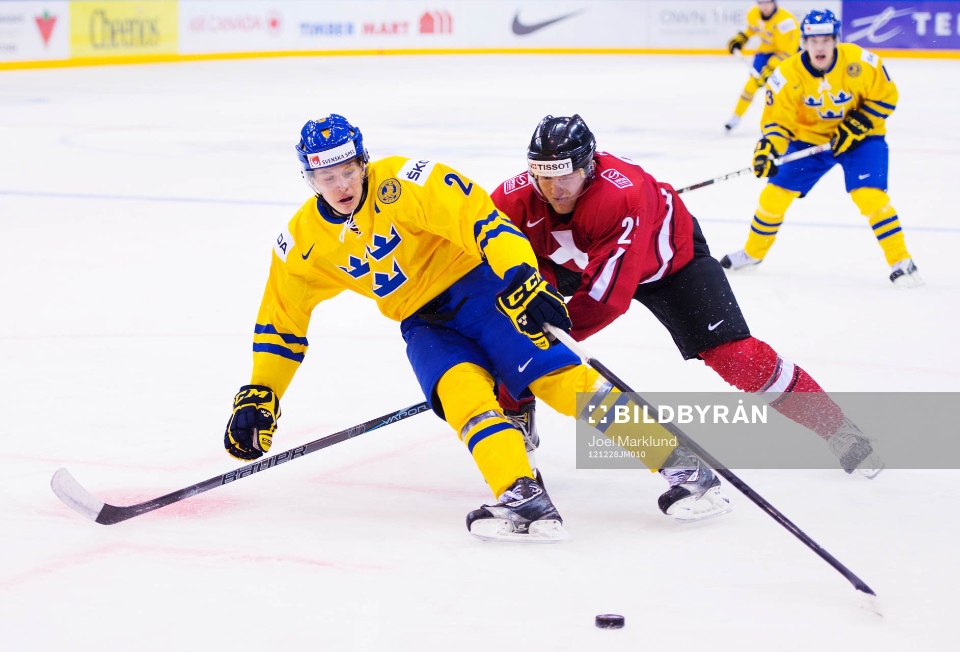 Rickard Rakell, Sverige, och Dario Simion, Schweiz