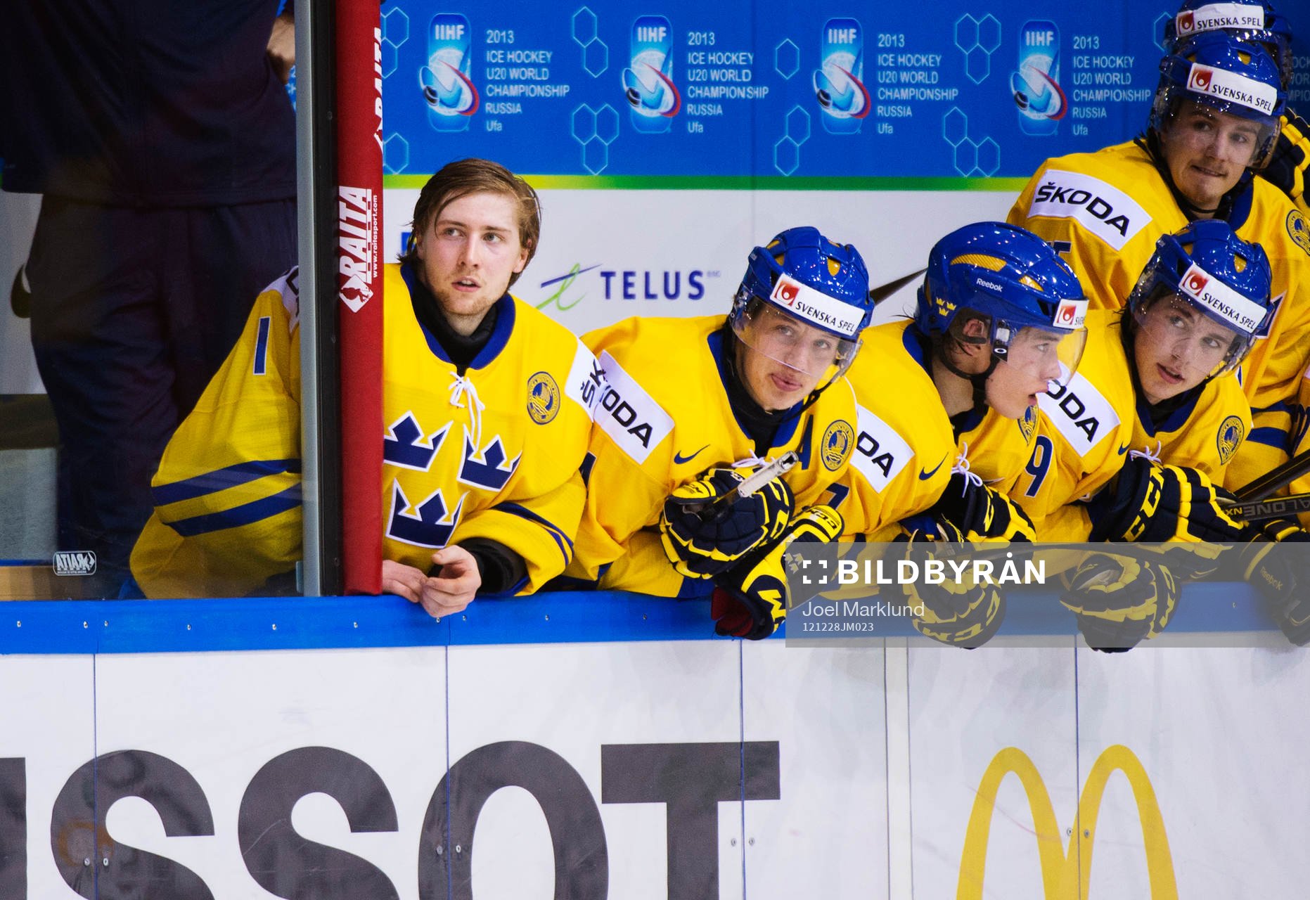 Joel Lassinantti, målvakt, Sverige, fick sitta på bänken