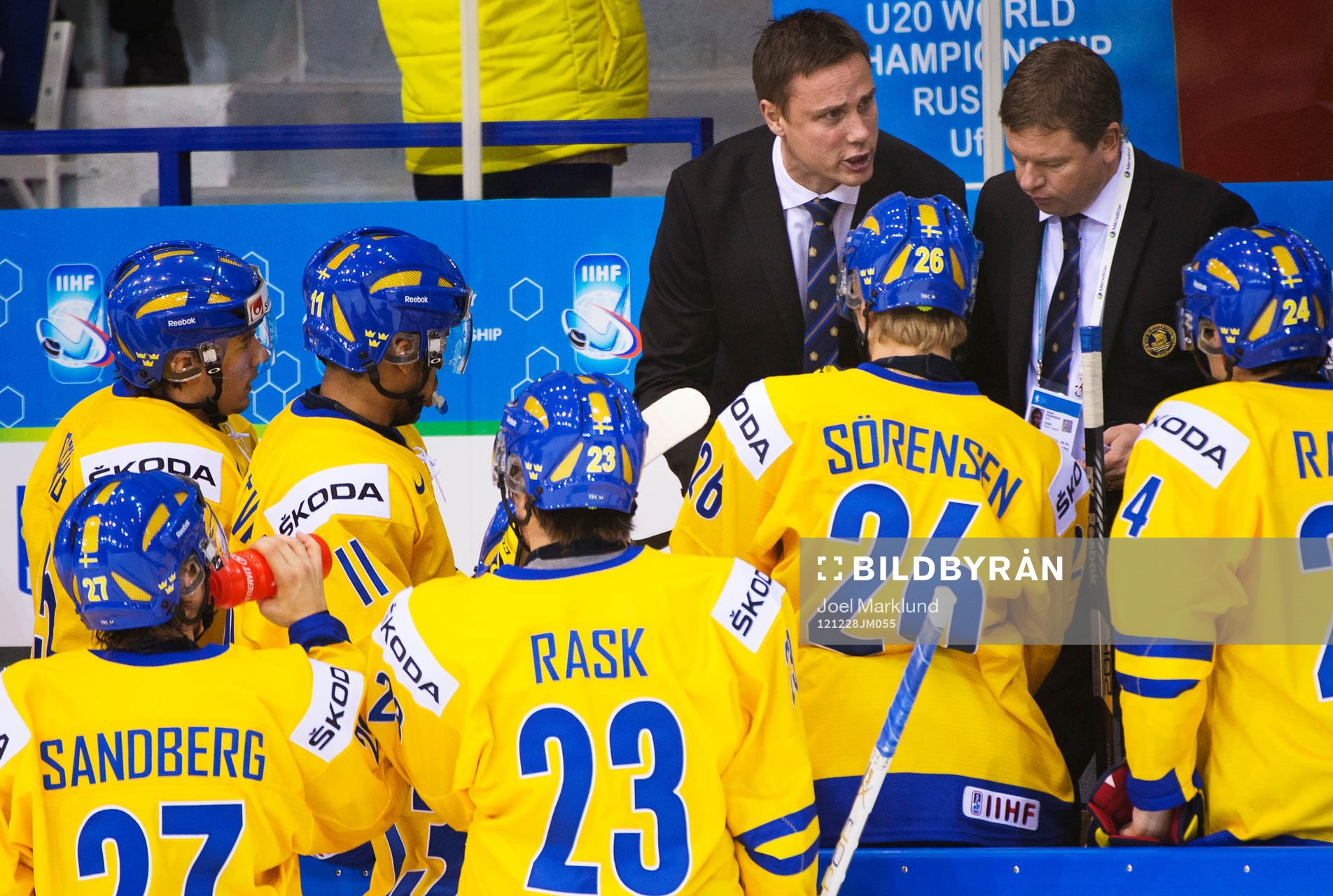 Roger Rönnberg, huvudtränare Sverige, och Jonas Fransson,