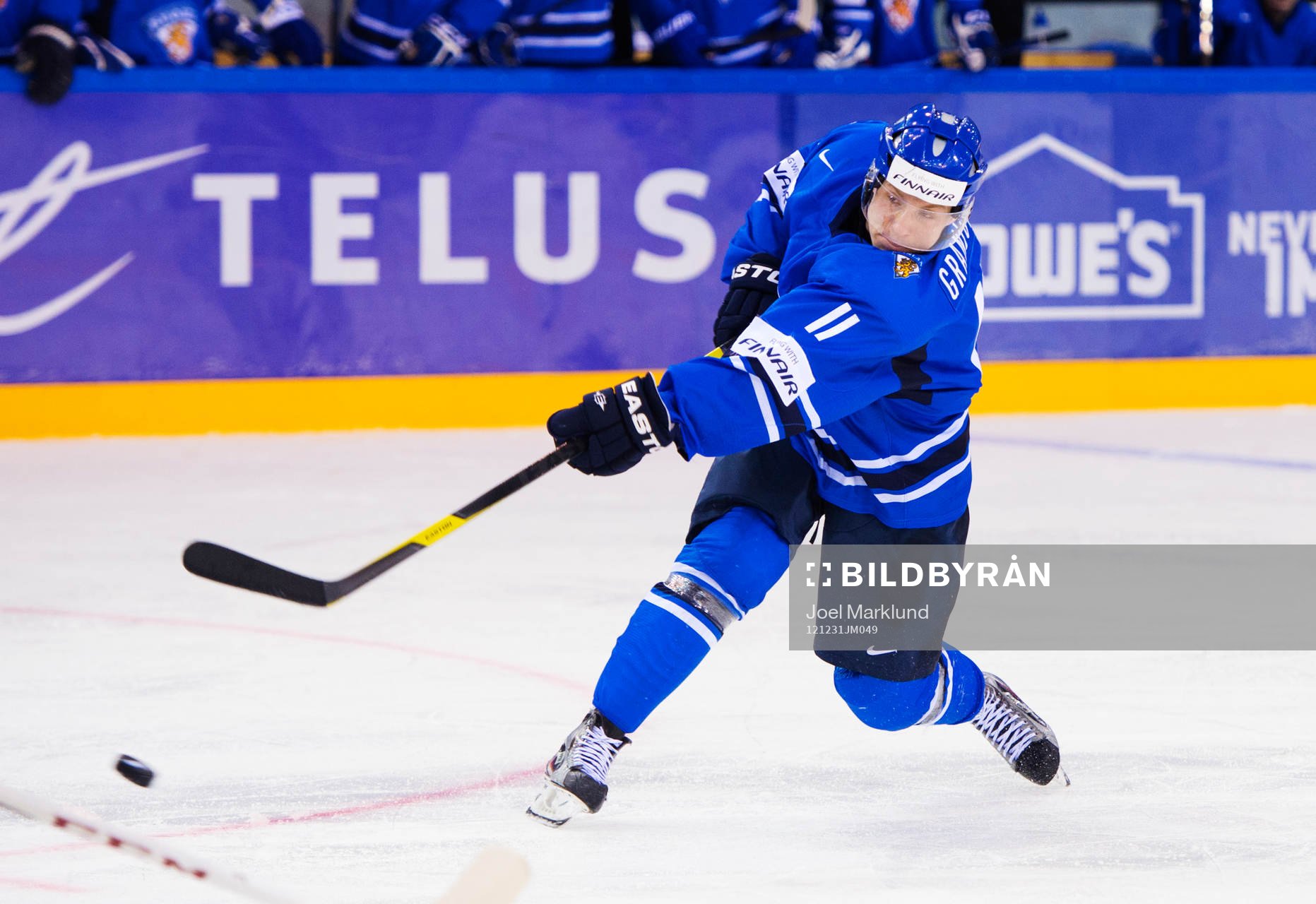 Markus Granlund, Finland, skjuter