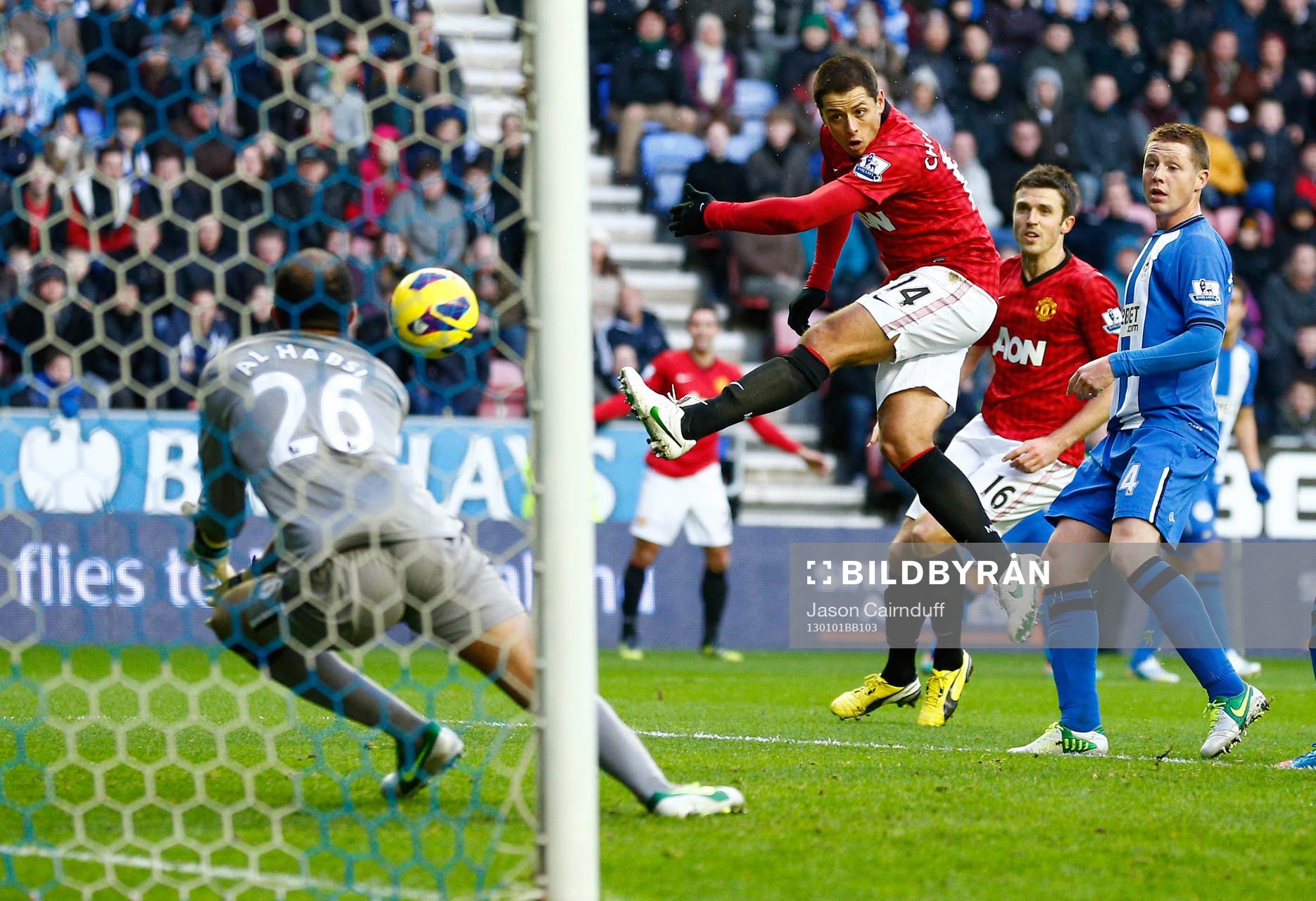 Football - Wigan Athletic v Manchester United - Barclays