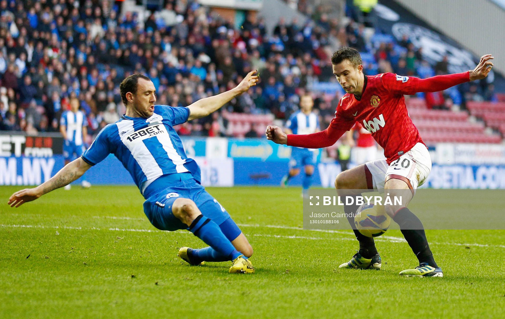 Football - Wigan Athletic v Manchester United - Barclays
