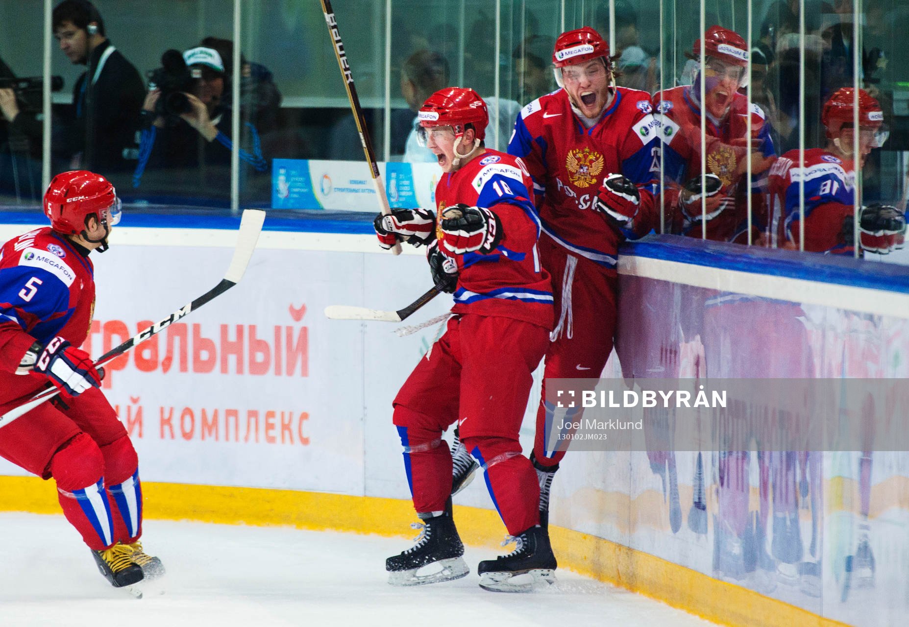 Albert Yarullin, Nikita Kucherov och Mikhail Grigorenko,