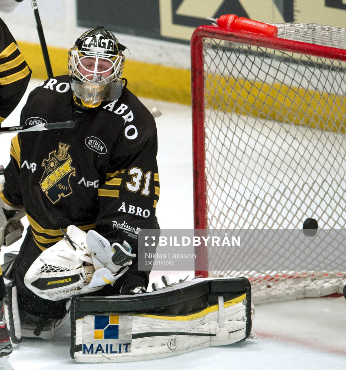 Daniel Larsson, målvakt AIK deppar