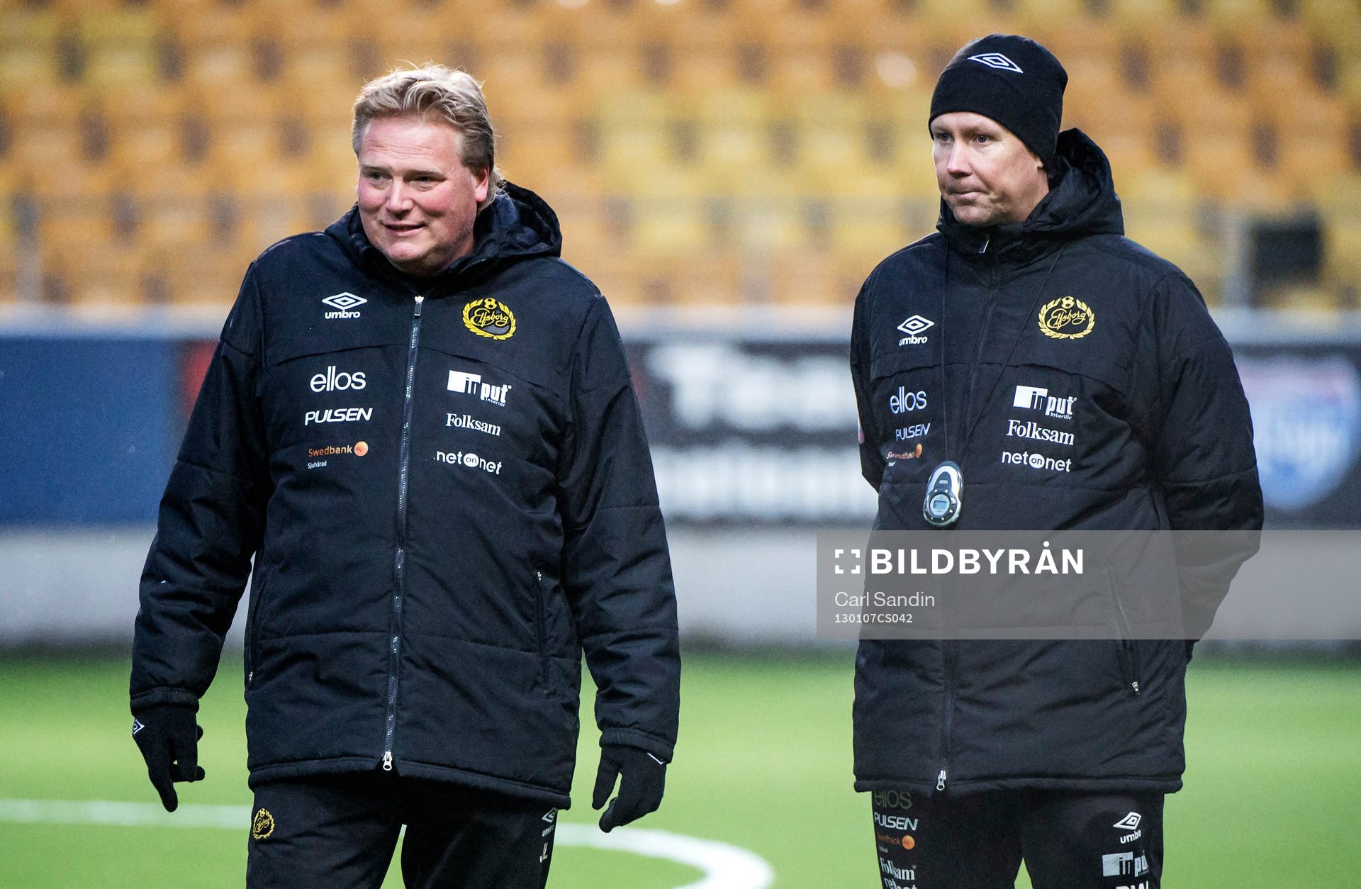 Jörgen Lennartsson, tränare och Peter Wettergren,