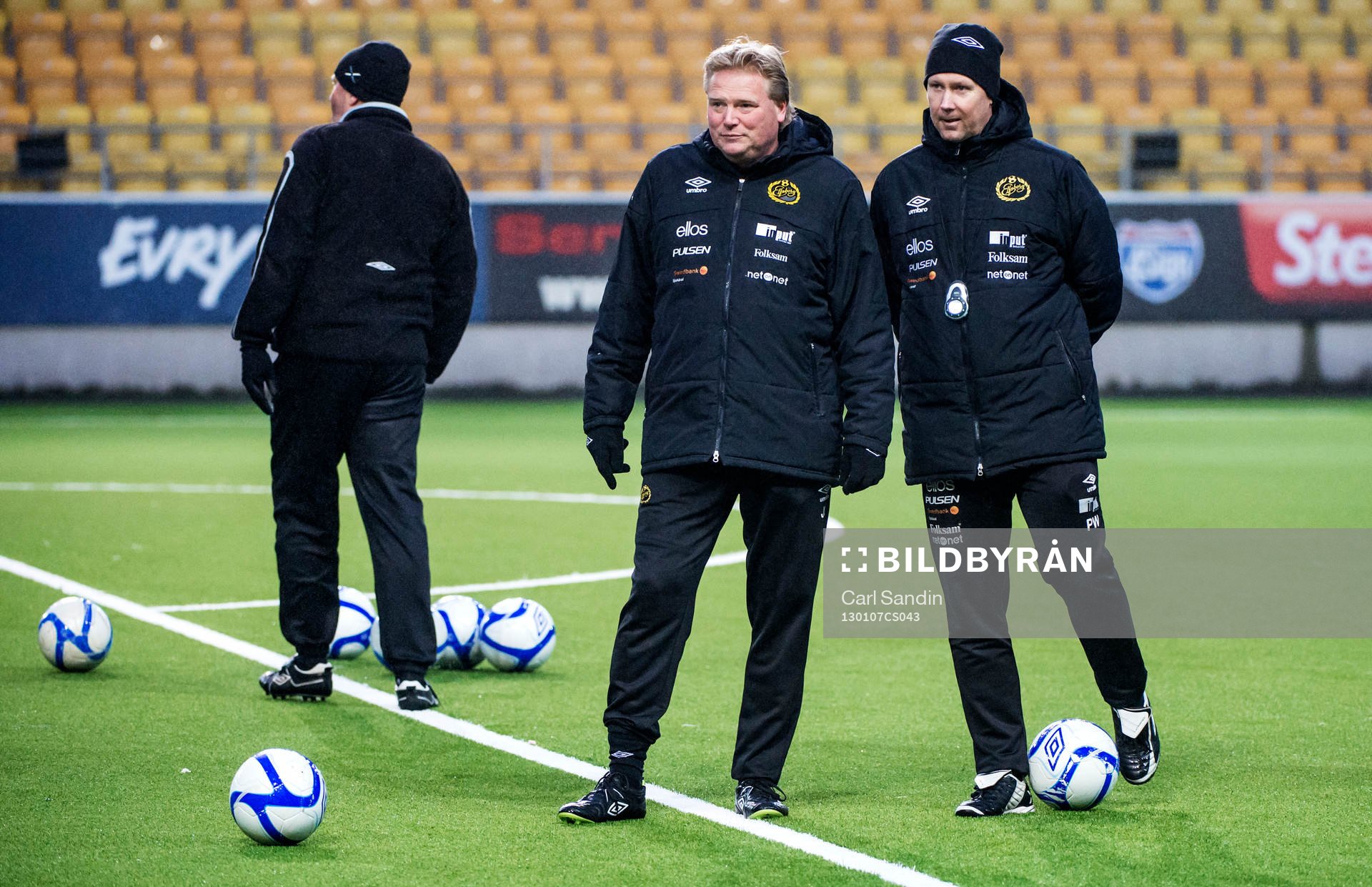 Jörgen Lennartsson, tränare och Peter Wettergren,