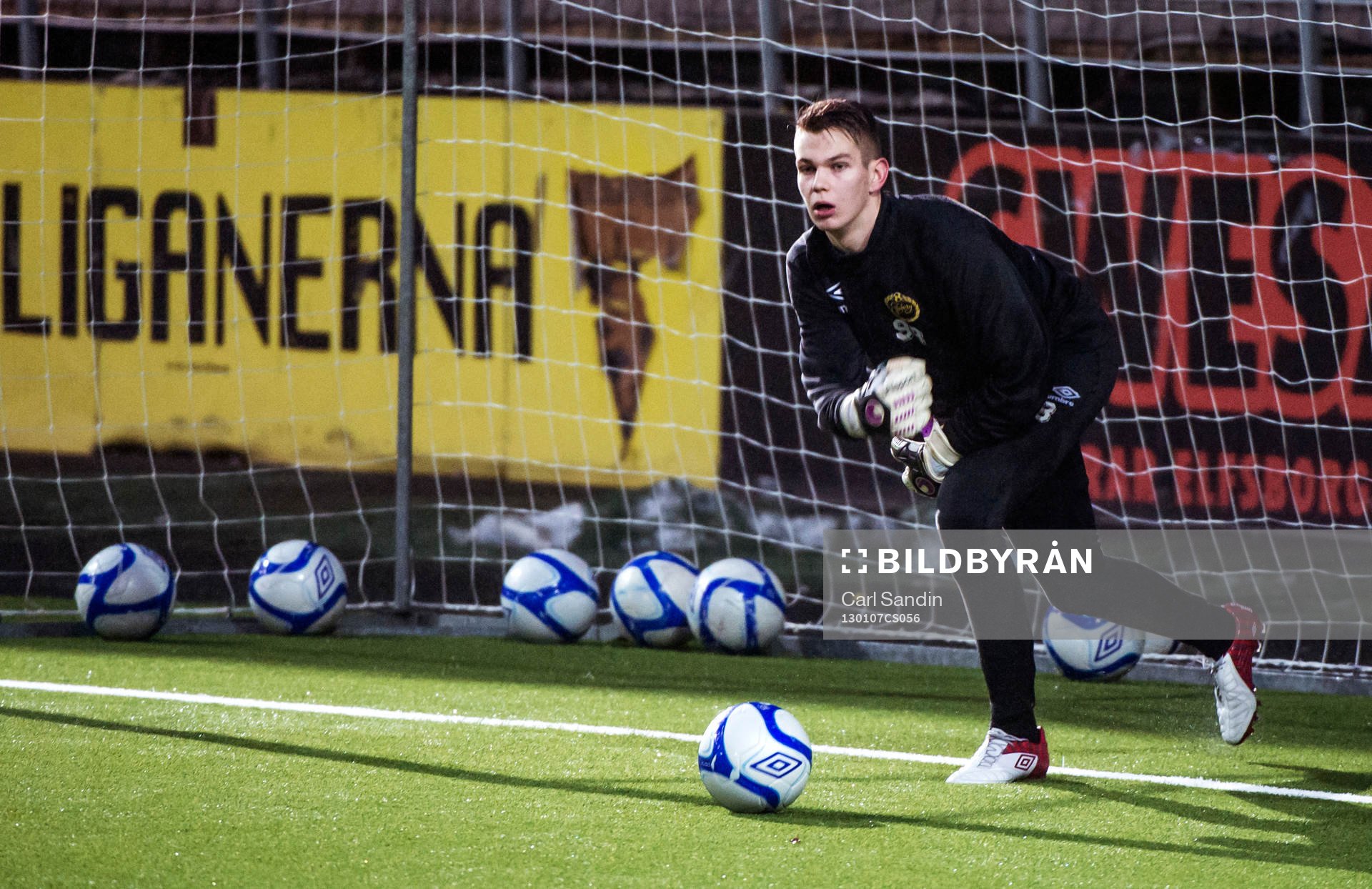 Fotboll, Elfsborg, Träning: Markus Fröjd, målvakt i Elfsborg U17.
