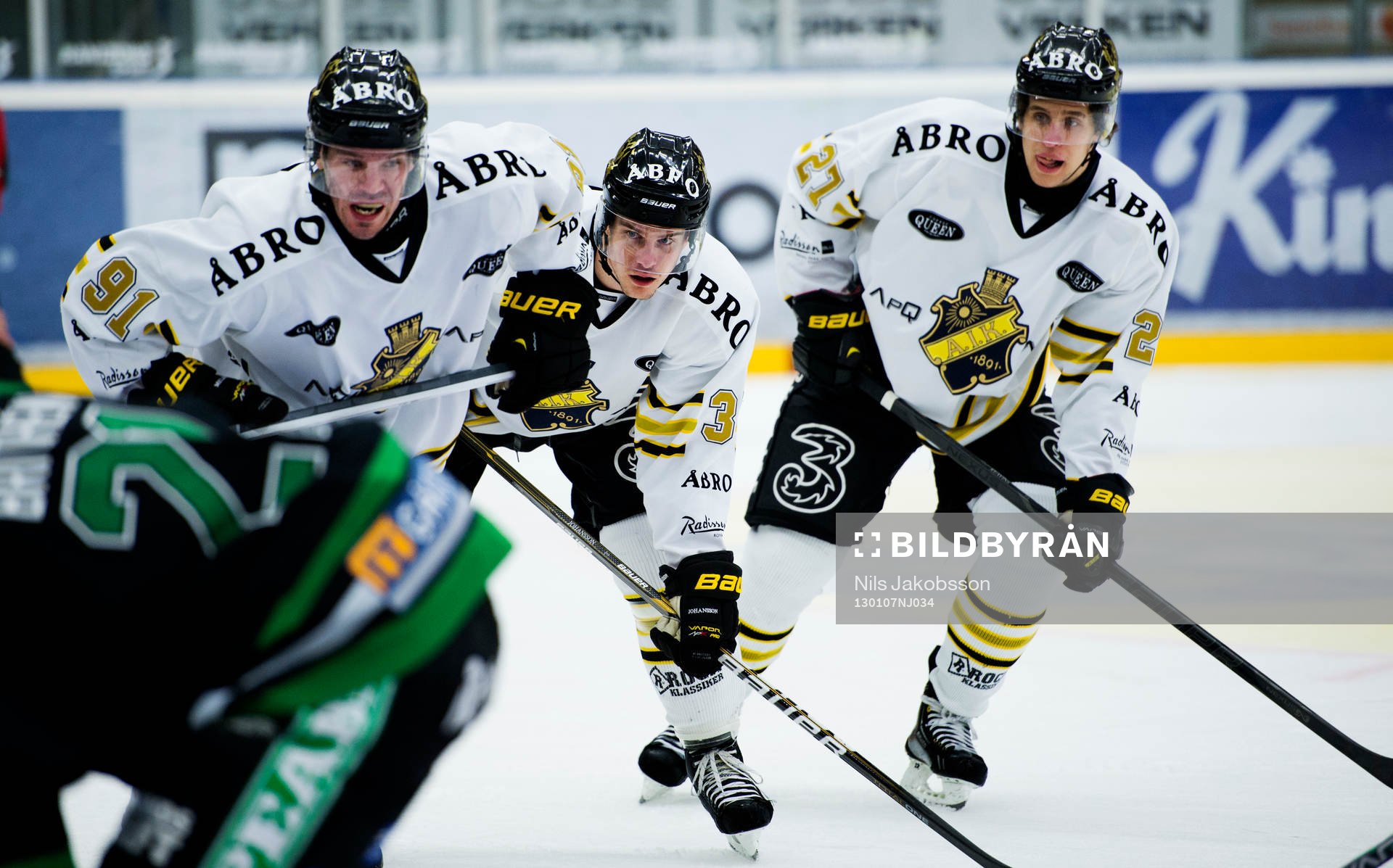 Björn Melin, Stefan Johansson, Edgar Klavins, AIK