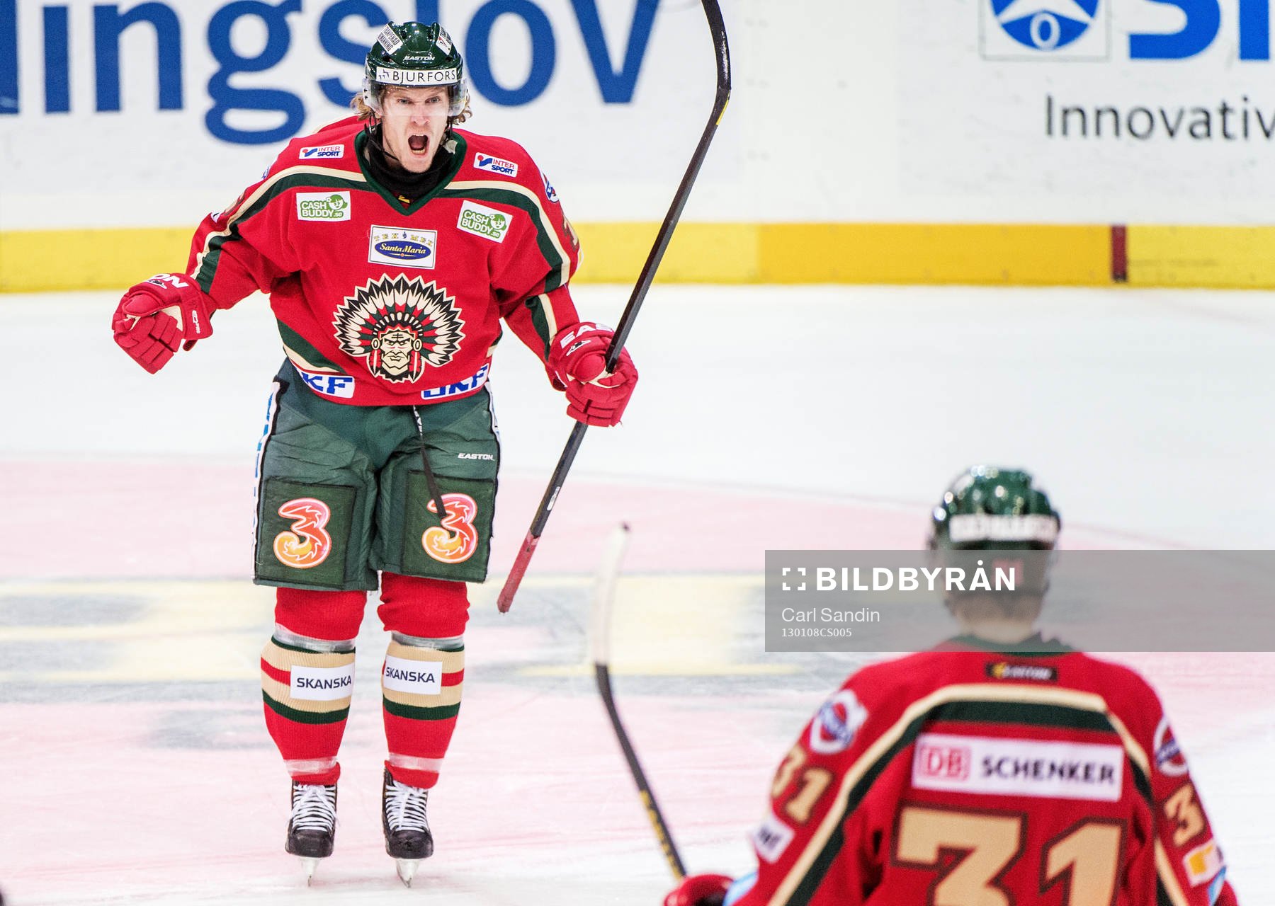 Anton Axelsson, Frölunda, jublar