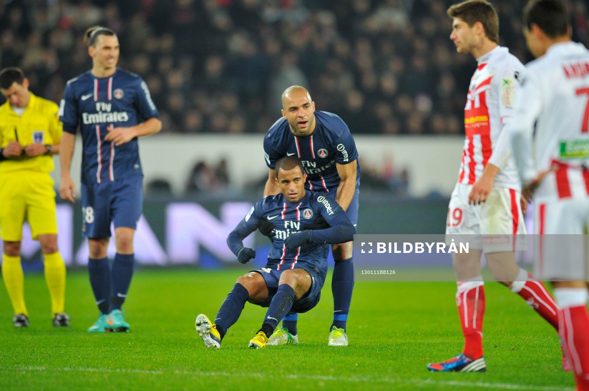 Zlatan IBRAHIMOVIC / LUCAS MOURA  / ALEX - 11.01.2013 -