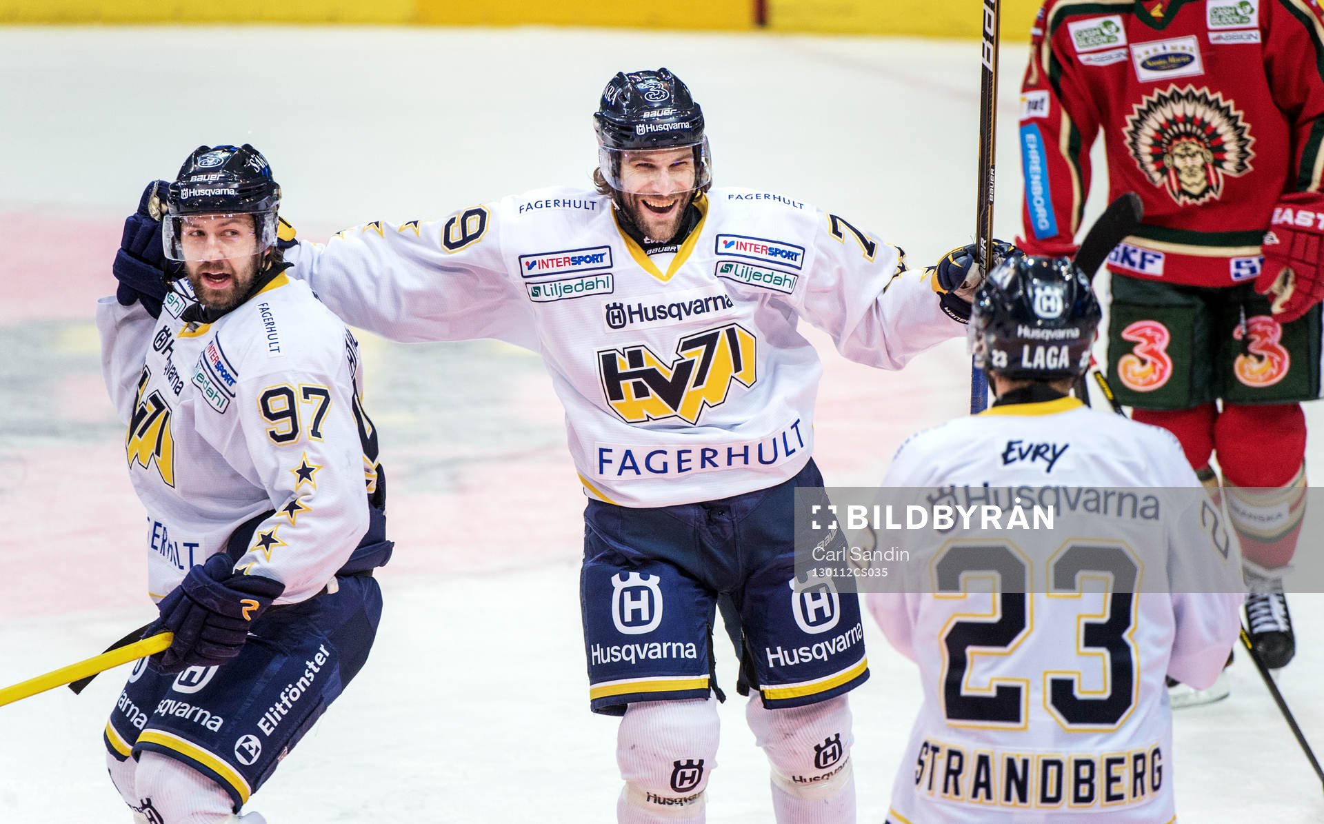 Per Ledin och Johan Lindström, firar