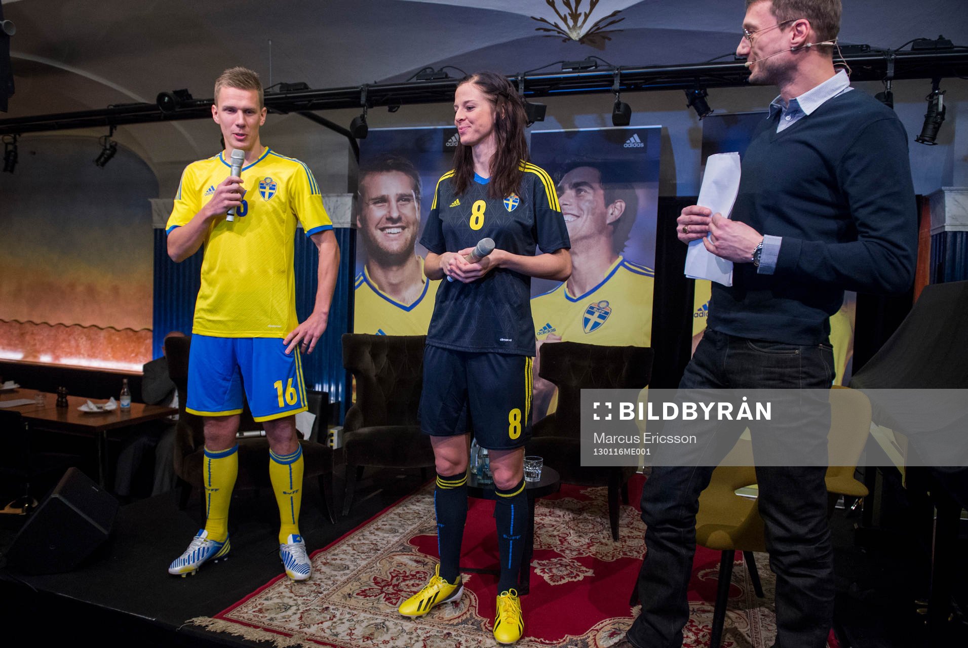Presskonferens med Adidas och Fotbollsförbundet som