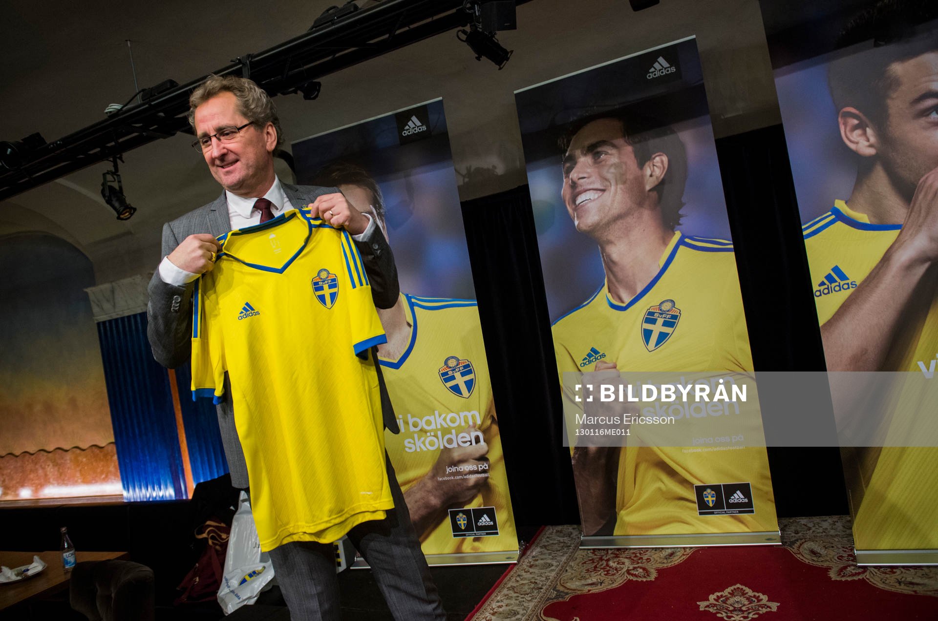 Presskonferens med Adidas och Fotbollsförbundet som