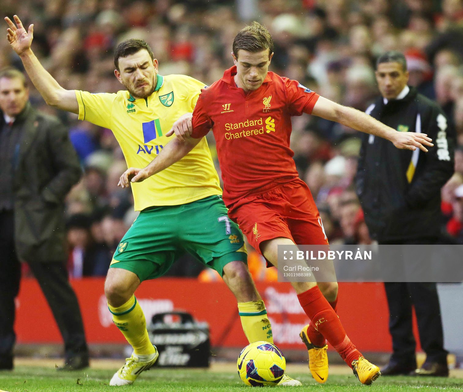Football - Liverpool v Norwich City - Barclays Premier