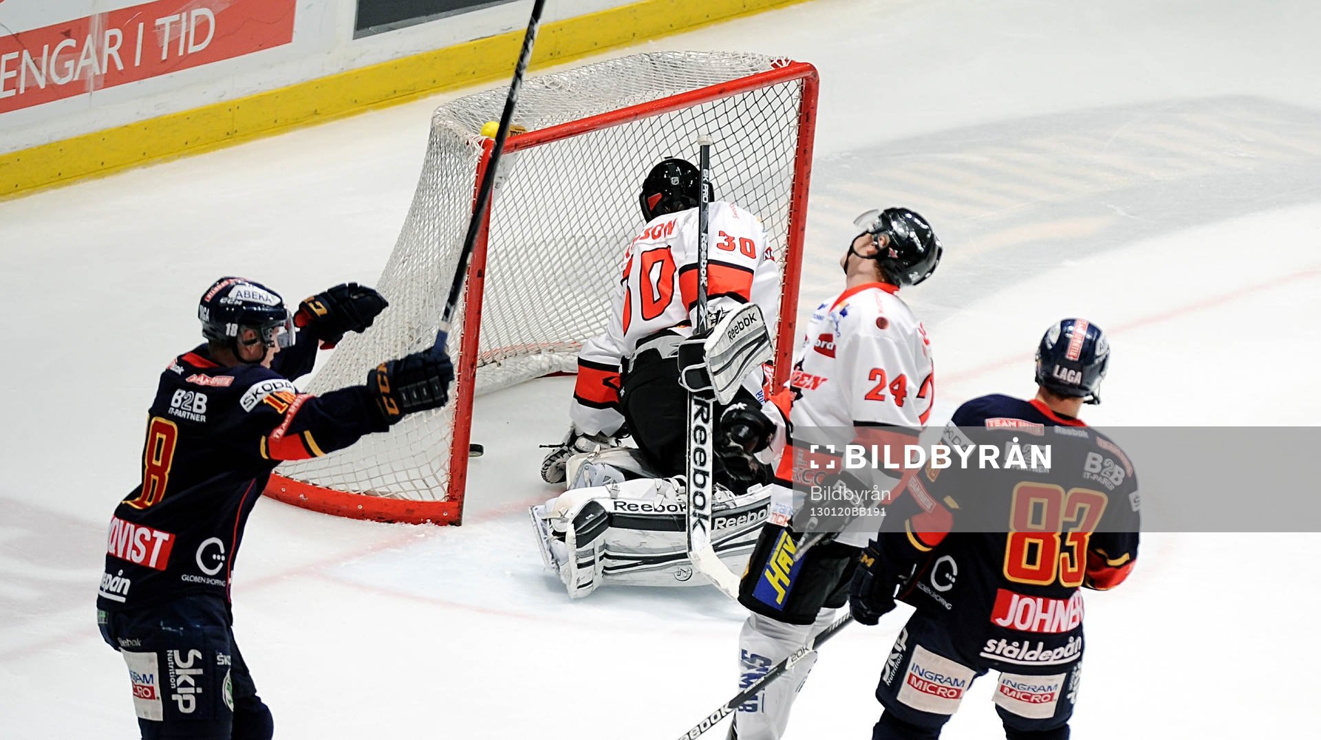 nr 18 Michael Holmqvist gjorde 4-1 målet