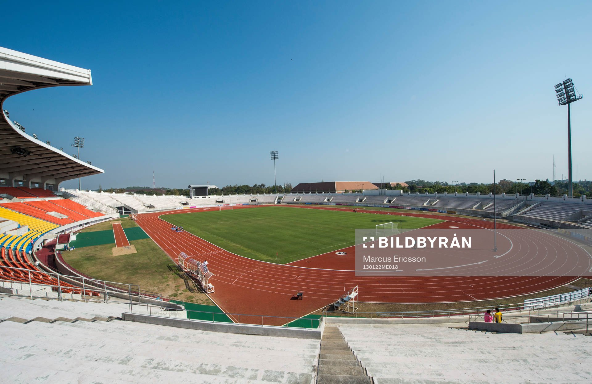 Träning på 700 års Stadion i Chiang Mai