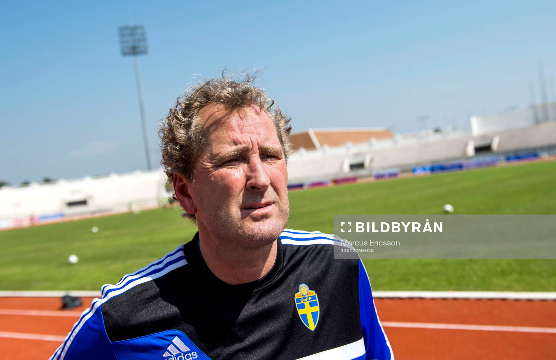 Träning på 700 års Stadion i Chiang Mai. Erik Hamrén,