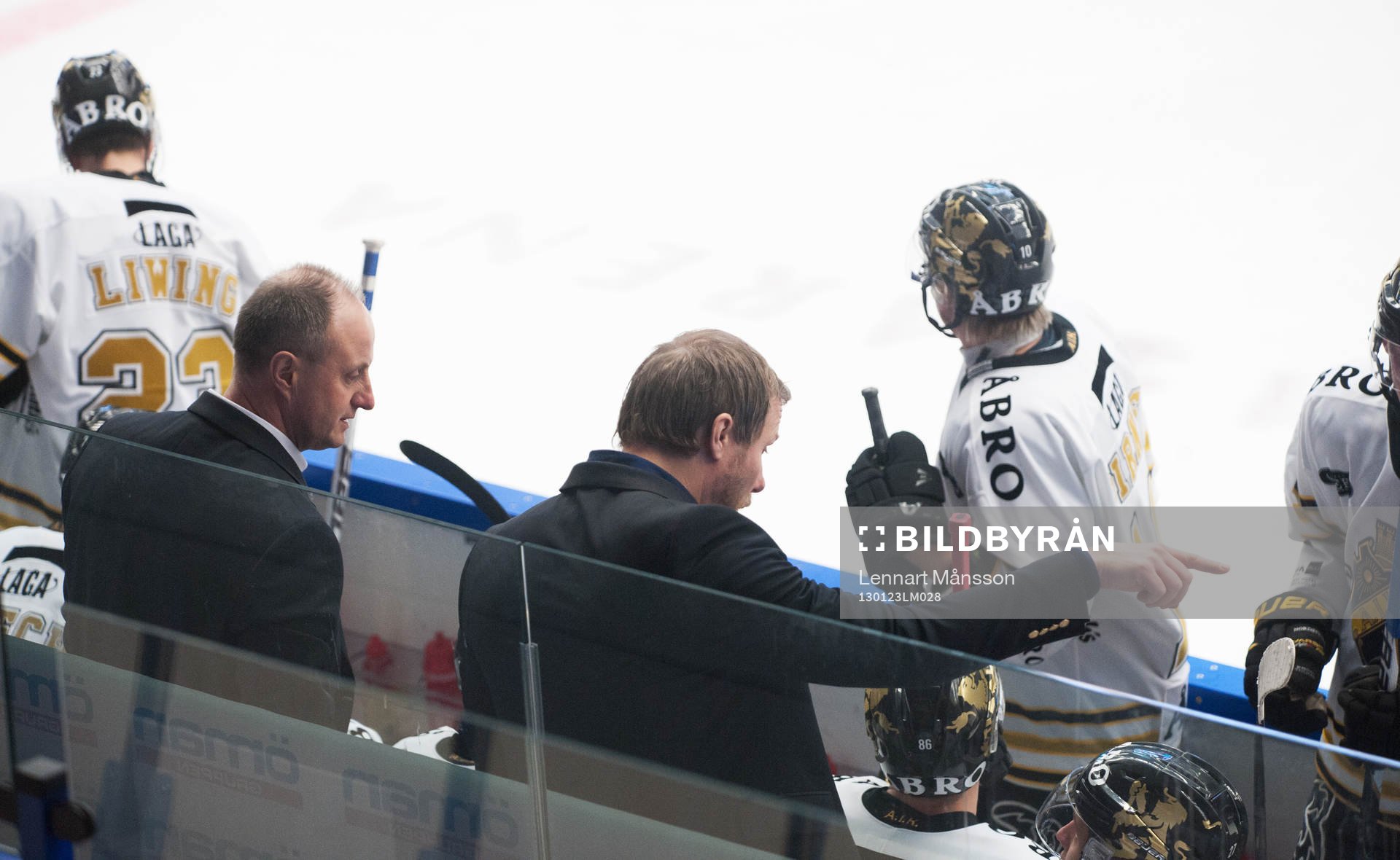 Anders Eldebrink och Mats Lindgren, tränare, AIK