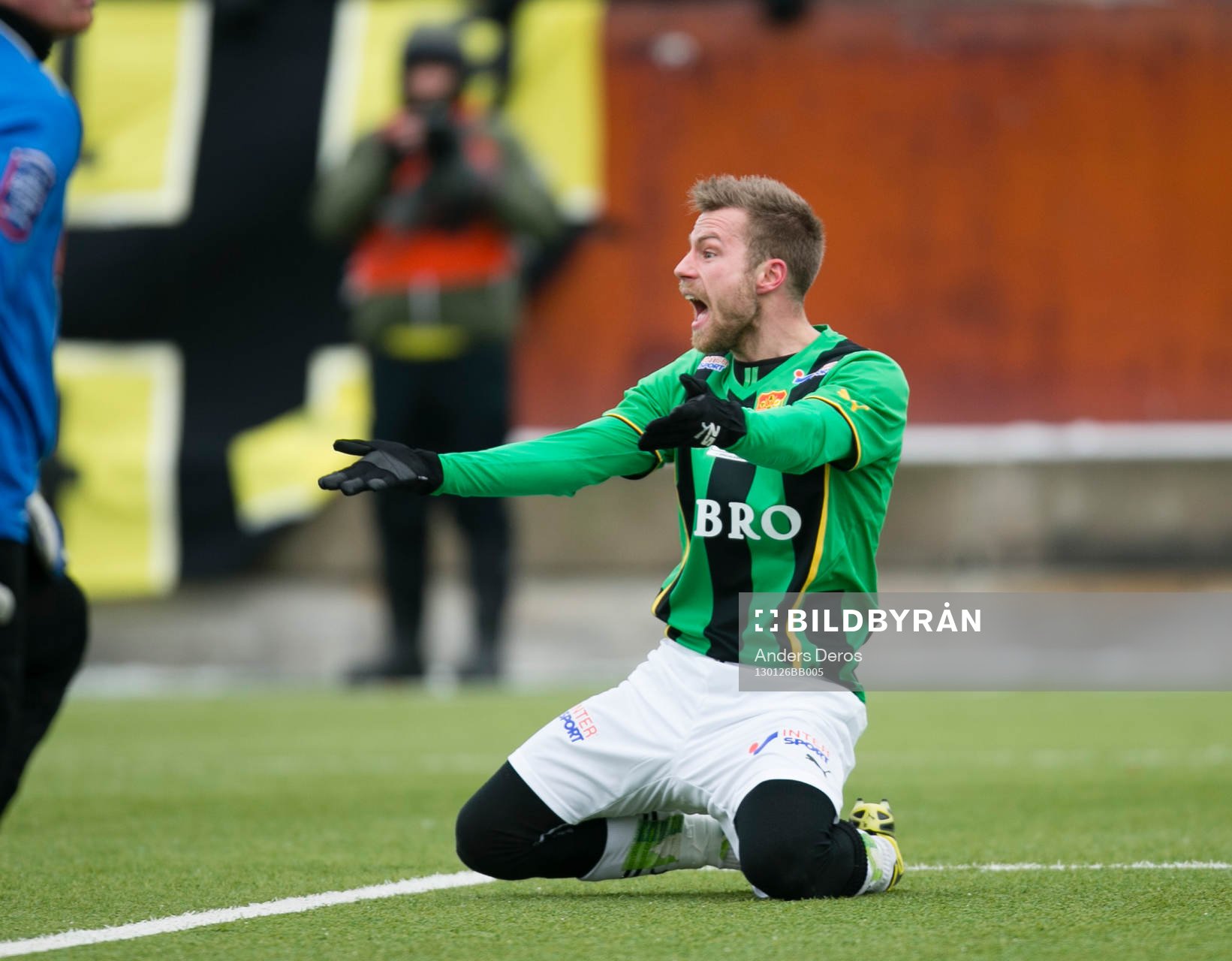 Fotboll, Träningsmatch, Gais-BK Häcken. Joel Johansson
