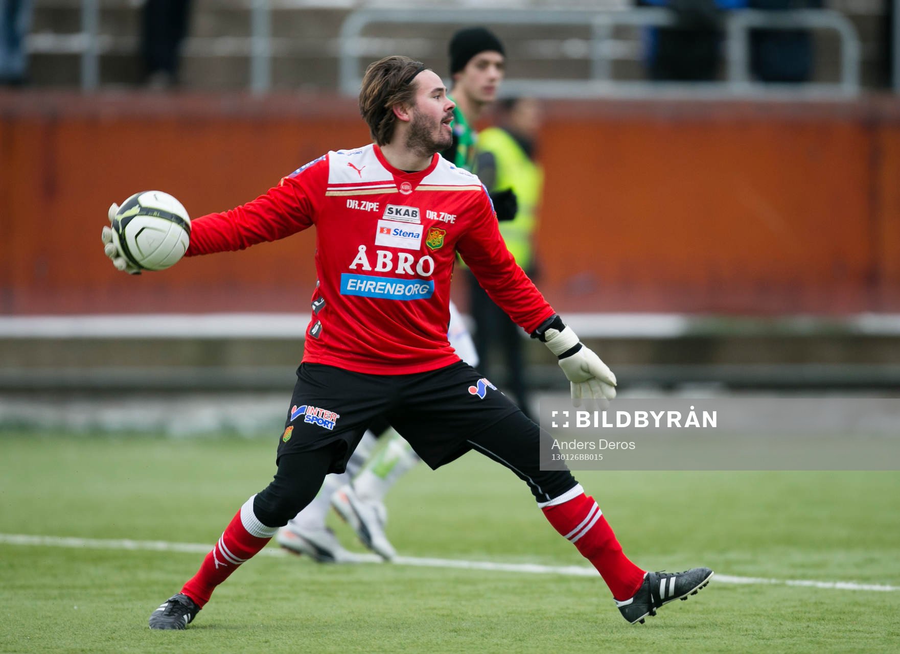 Fotboll, Träningsmatch, Gais-BK Häcken. Gais målvakt