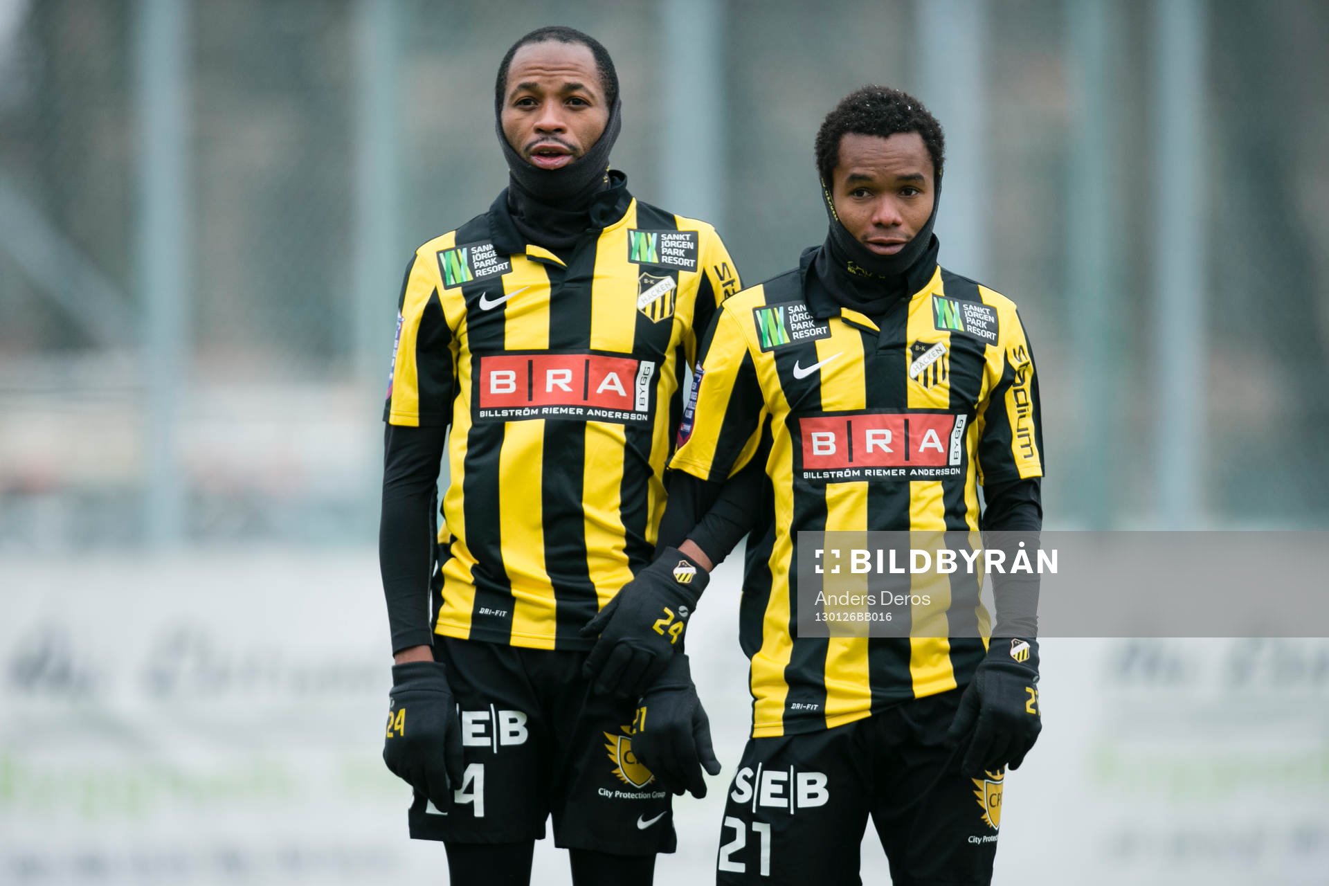 Fotboll, Träningsmatch, Gais-BK Häcken. Rene Makondele