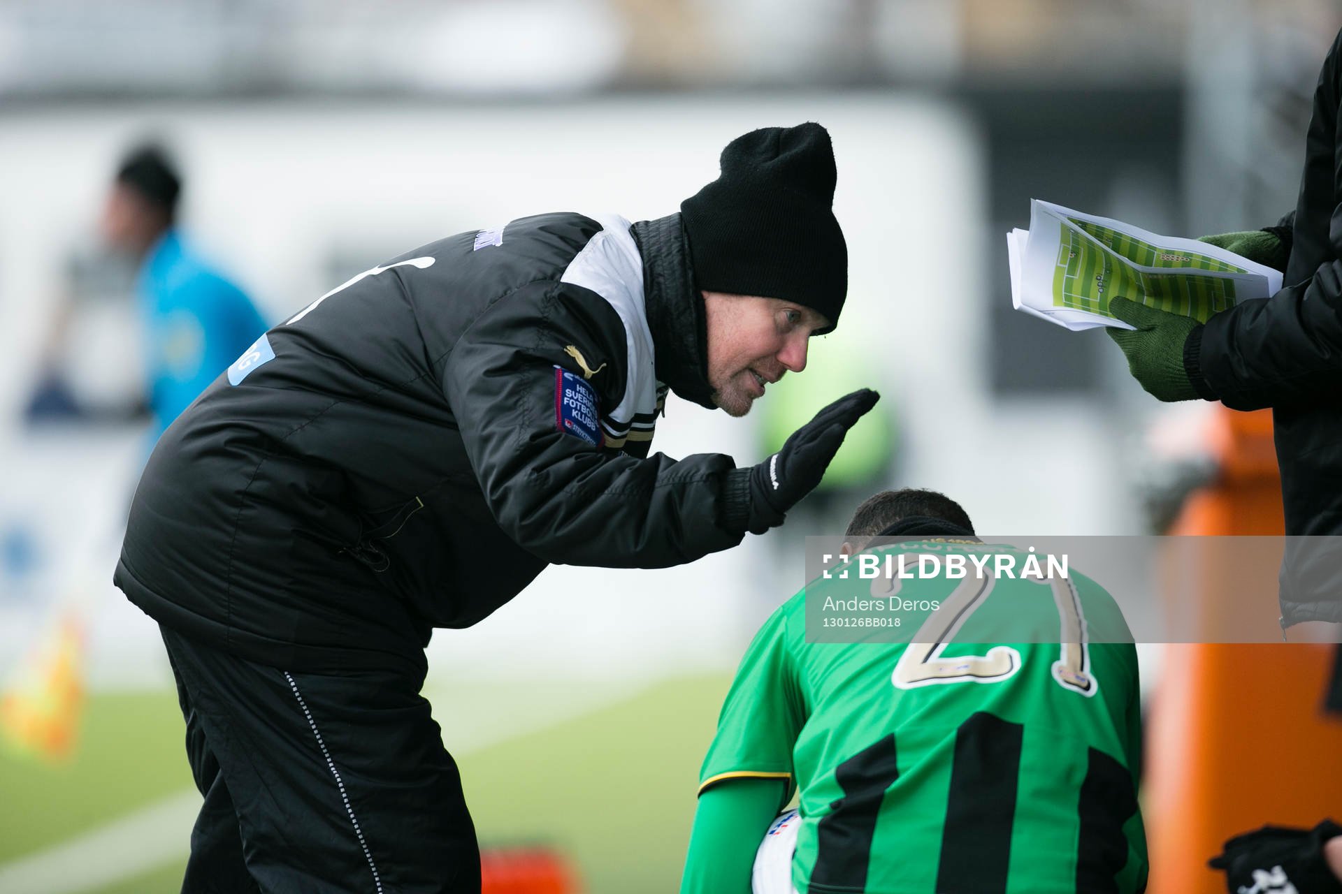 Fotboll, Träningsmatch, Gais-BK Häcken. Gais tränare