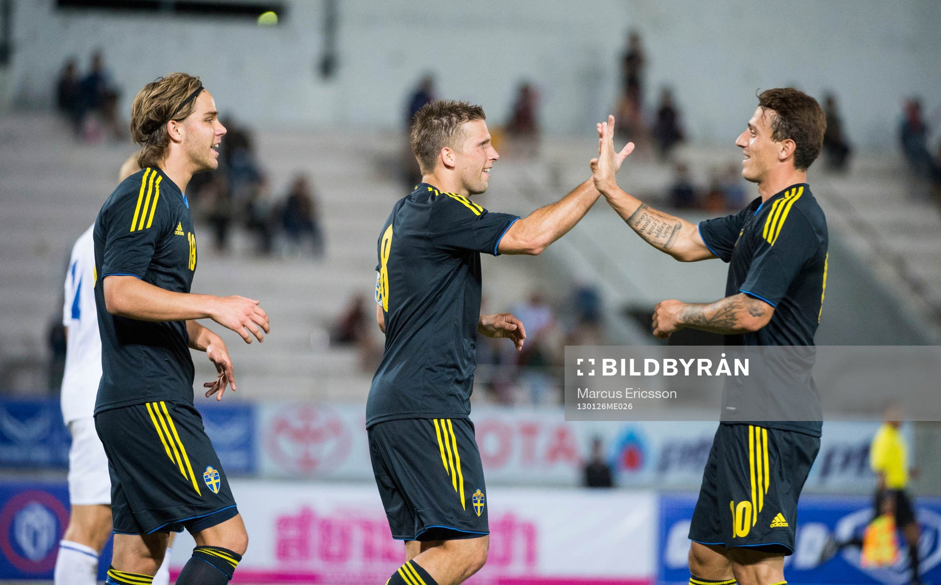 Christoffer Nyman, Anders Svensson och Erton Fejzullahu,